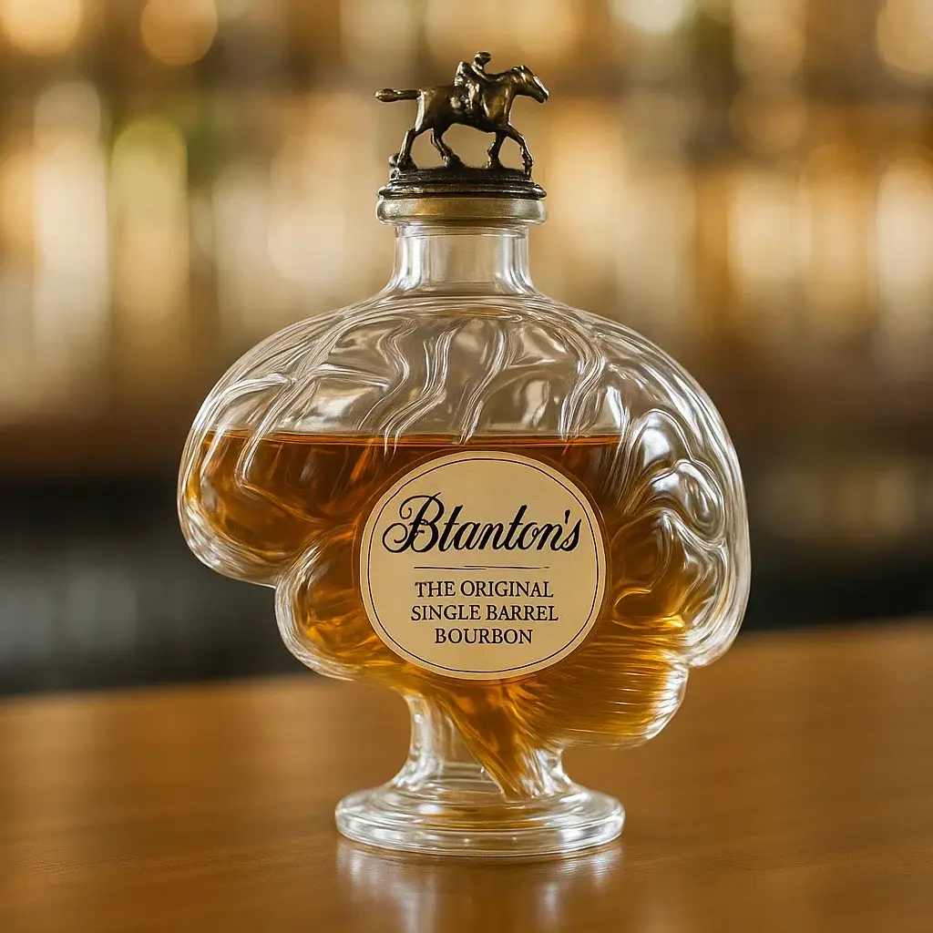 Brain Whiskey Bottle