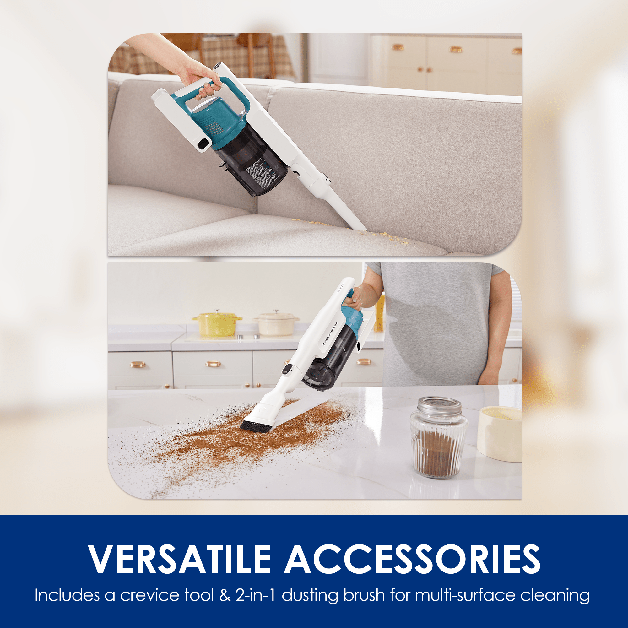 Tineco GO Cordless Stick Vacuum, 40 min Run Time - Teal (GO201)