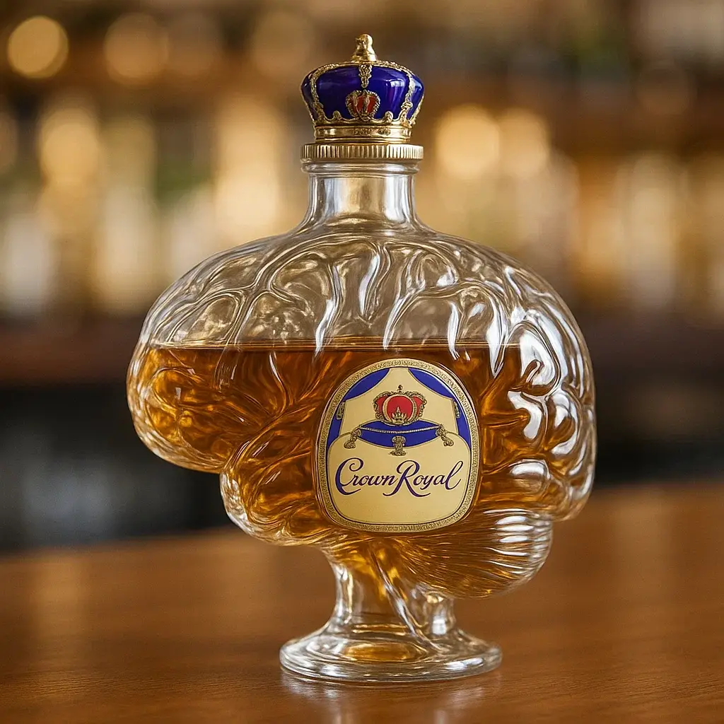 Brain Whiskey Bottle