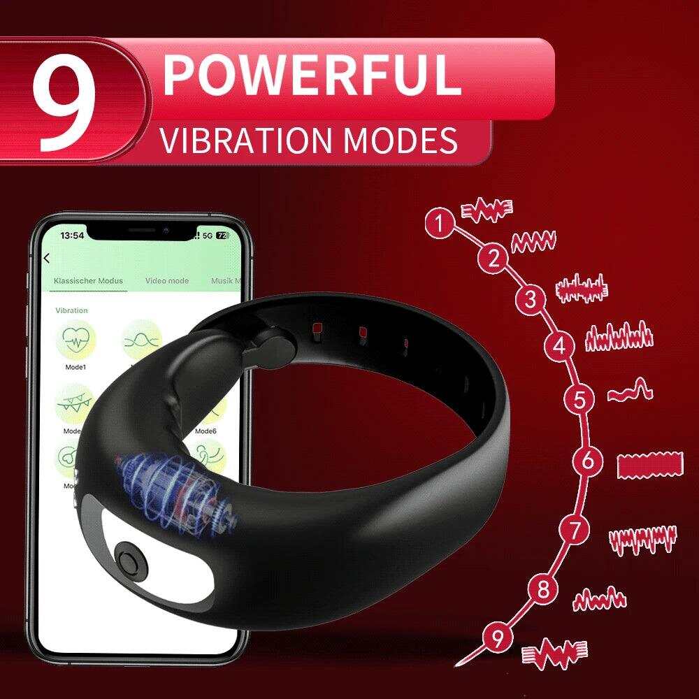 Adjustable Vibrating Cock Ring