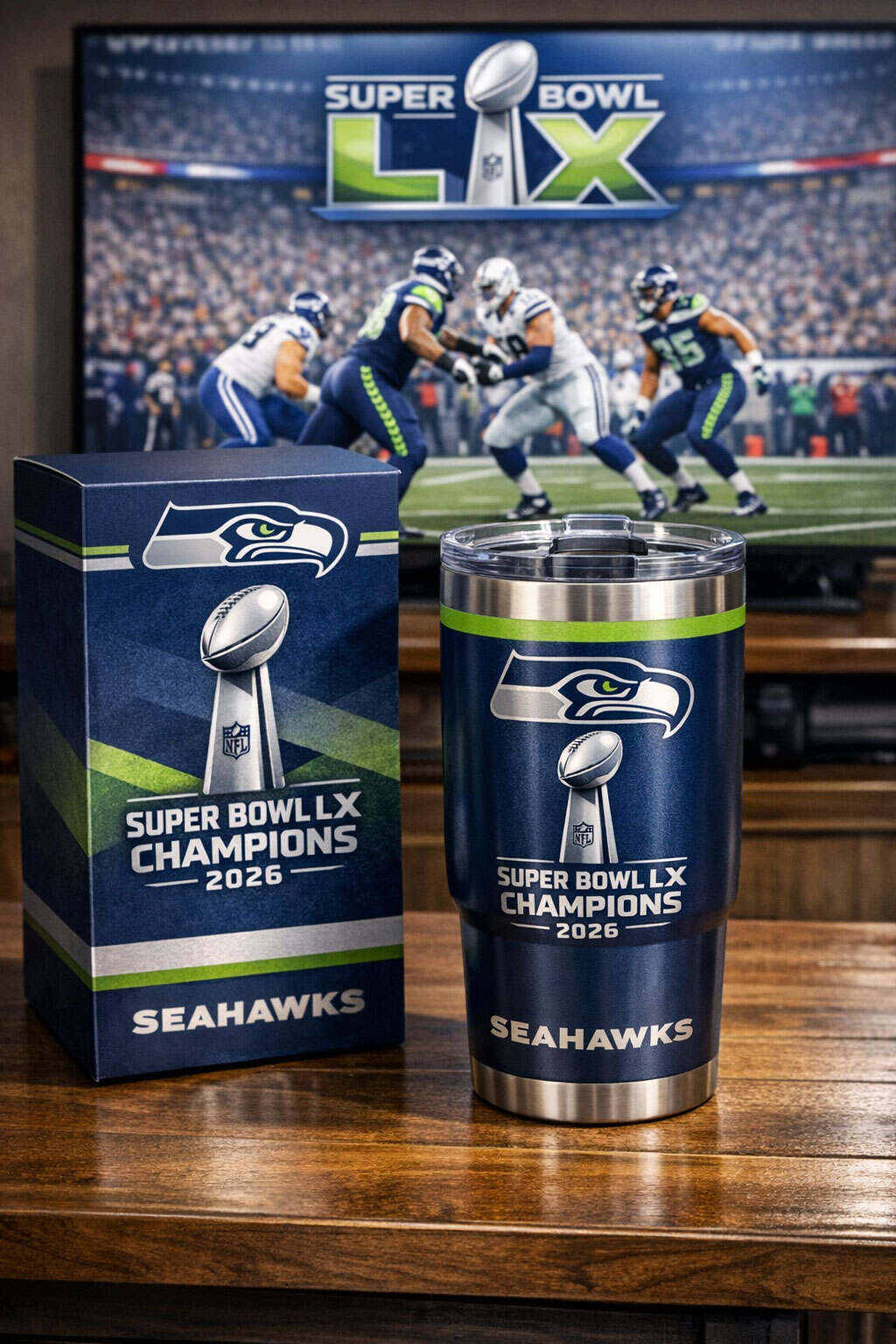 2026 Seahawks Super Bowl LX Champion Tumbler
