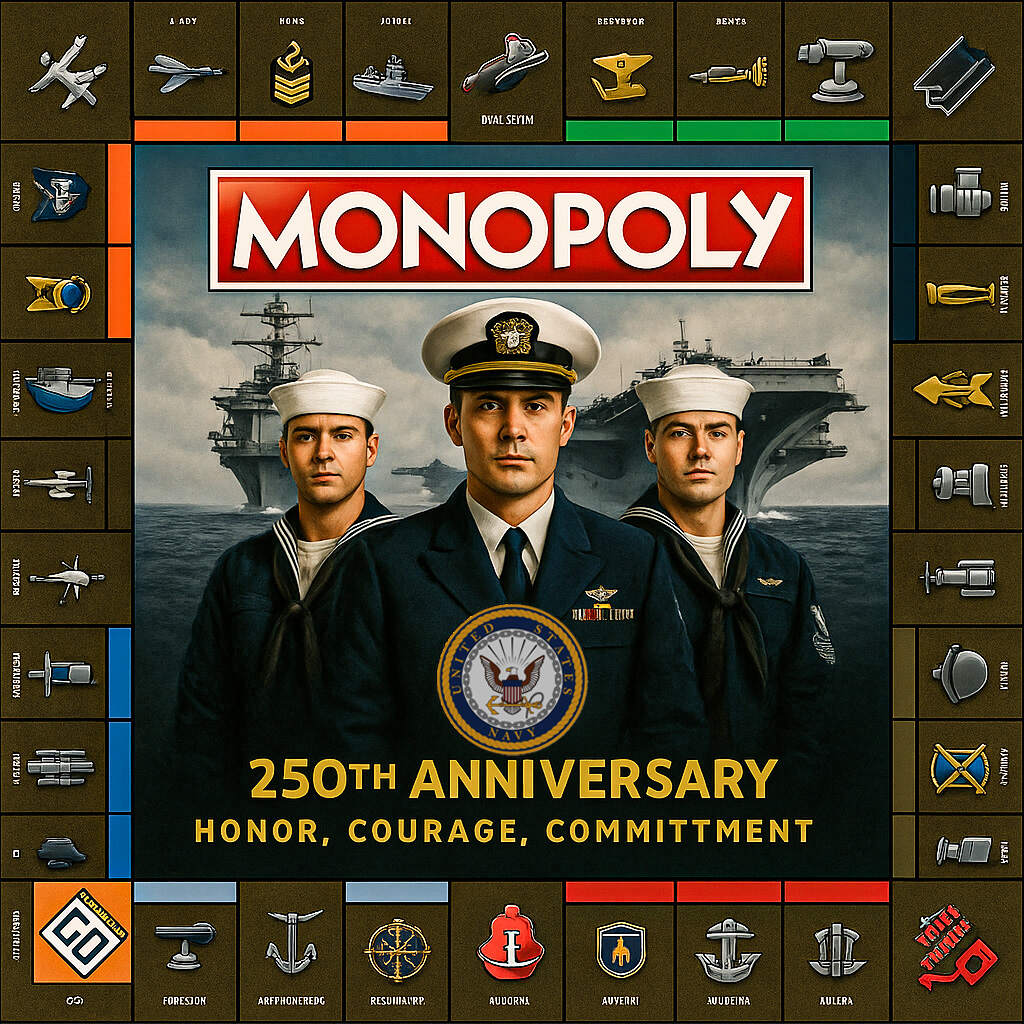 Navy 250th Anniversary Edition Monopoly