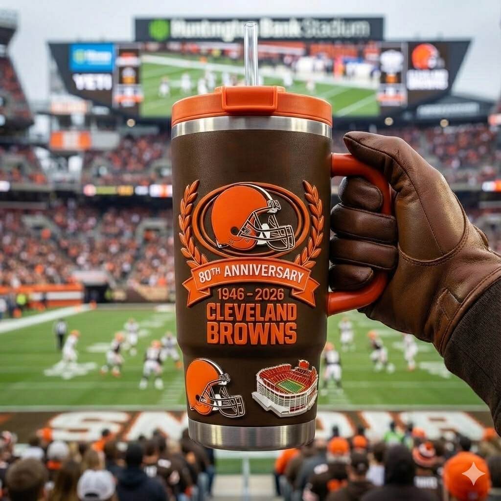 Limited Edition: Cleveland Browns 80th Anniversary Tumbler (1946-2026)