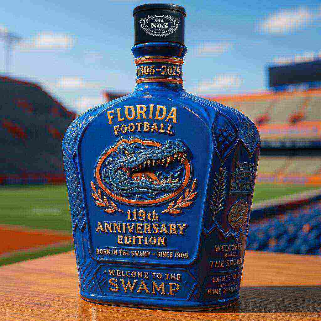 UF Football 119th Anniversary Whiskey Bottle