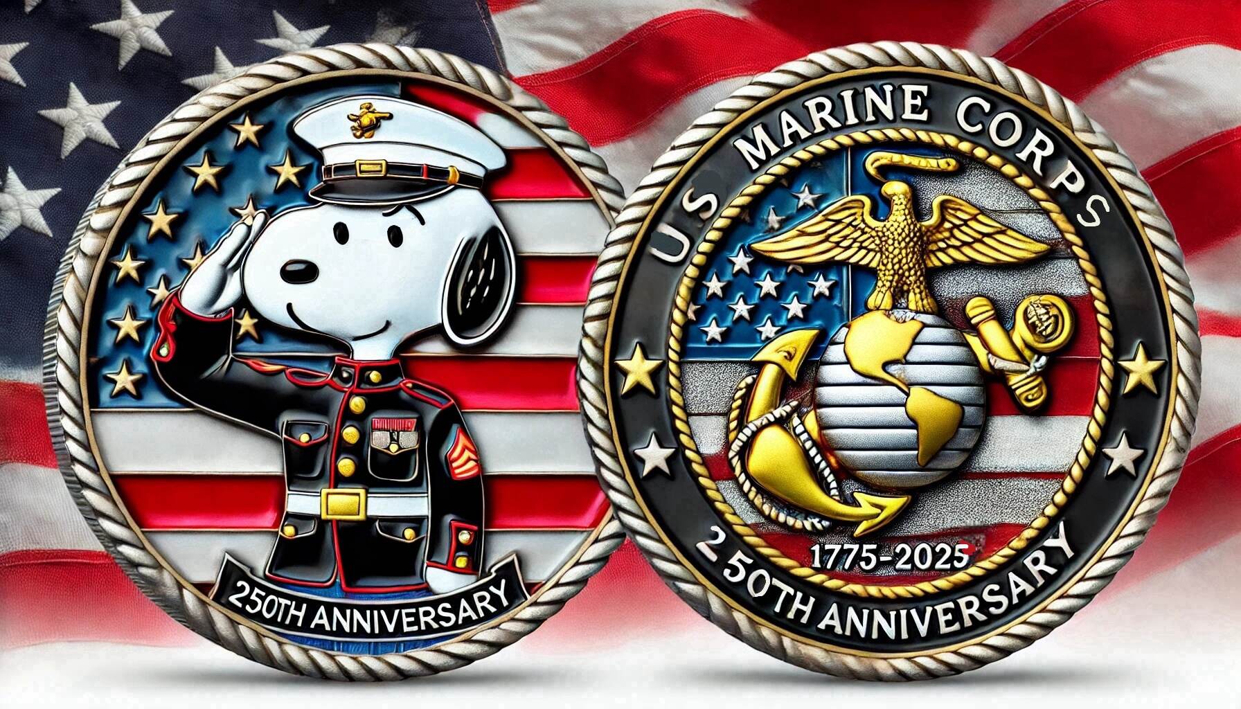 U.S. Military 250th Anniversary Snooopy Coin