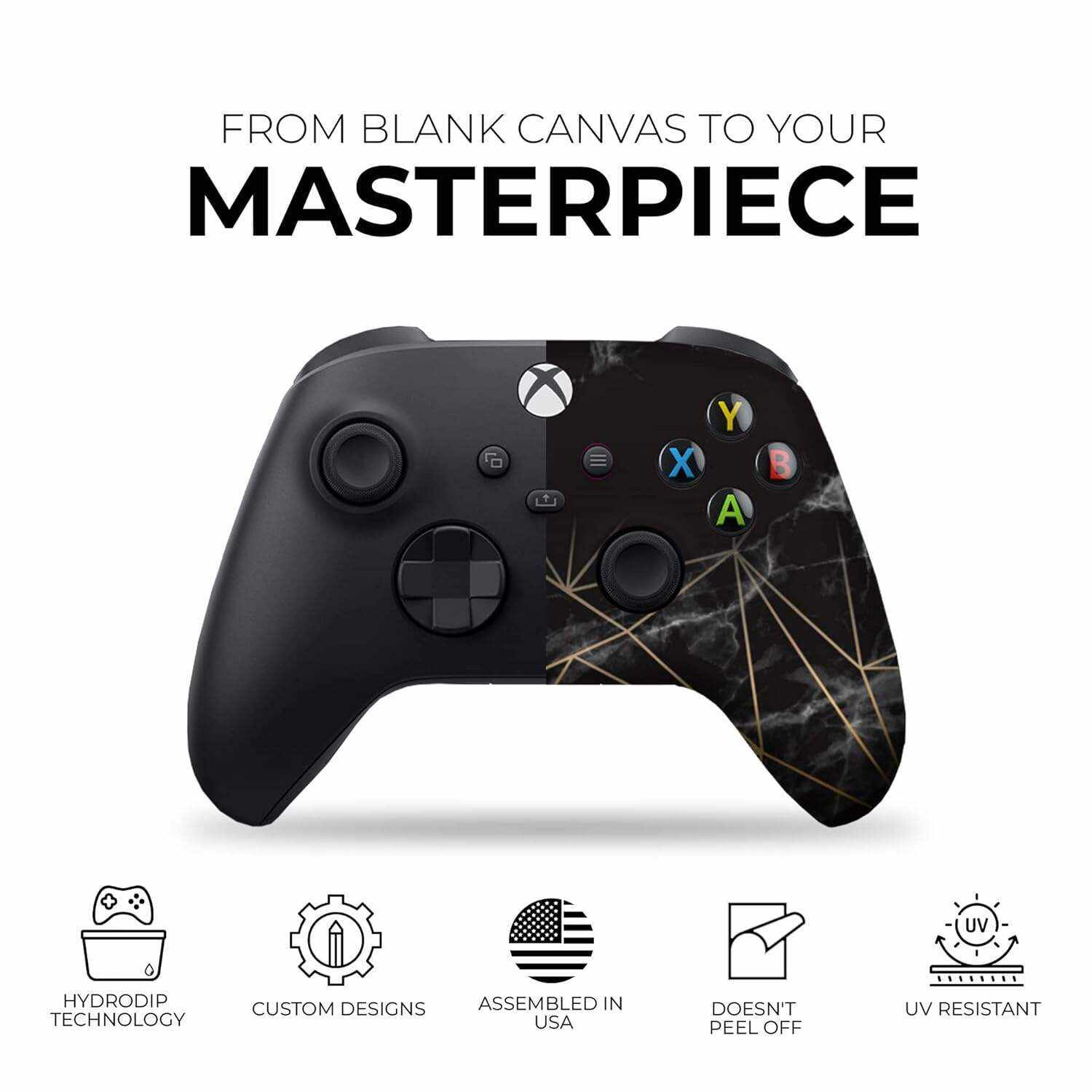 DreamController Original X-box Wireless Controller Special Edition Customized Compatible with X-box One S/X-box Series X/S & Windows 10 Made with Advanced HydroDip Print Technology(Not Just a Skin)