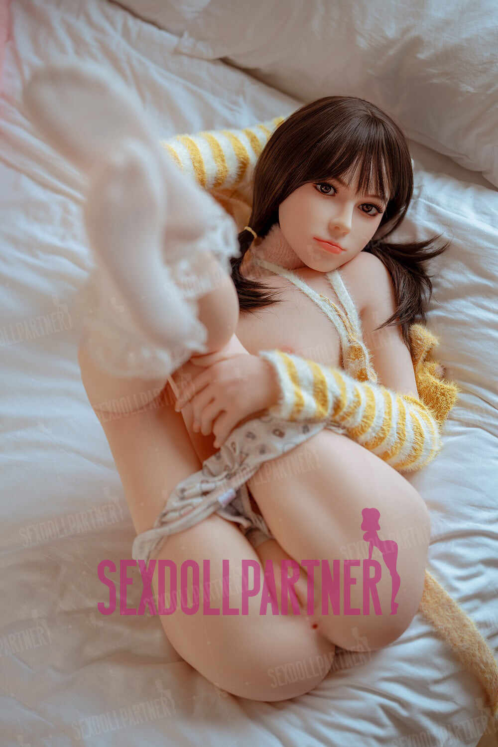 EU Stock - Norma 4.92ft/ 150cm #311 Head Full TPE Japanese Lovely Flat Chest Realistic Sex Doll