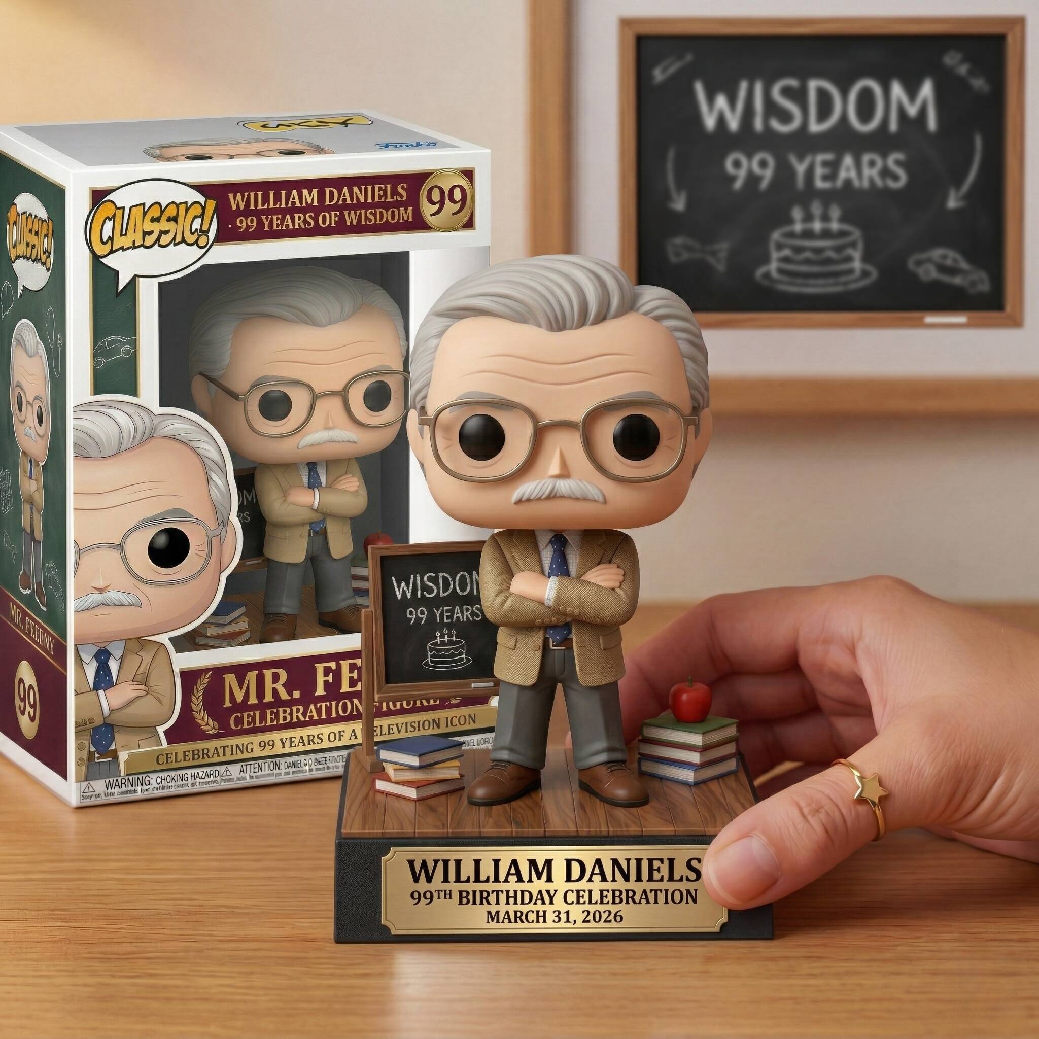 William Daniels 99th Birthday Celebration Figure