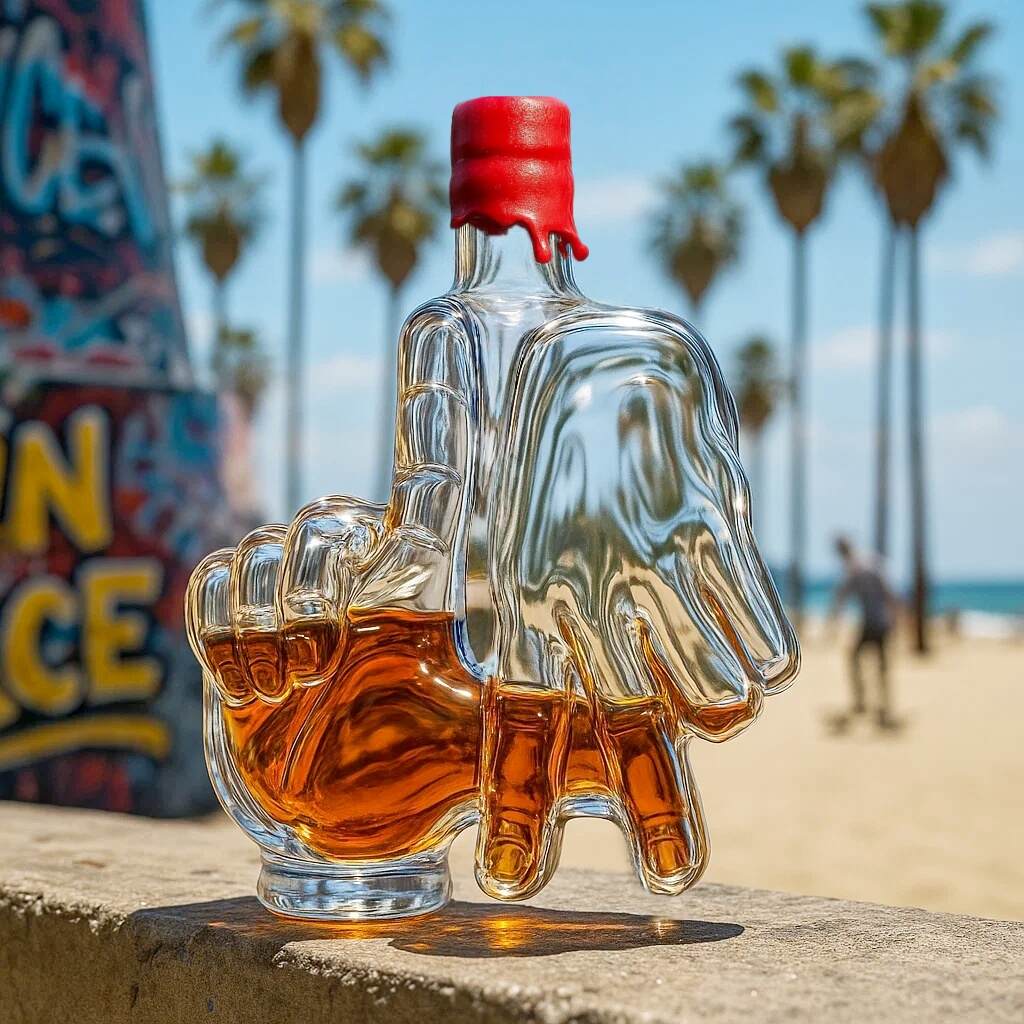 LA Hand Sign Limited Edition Whisky Bottle