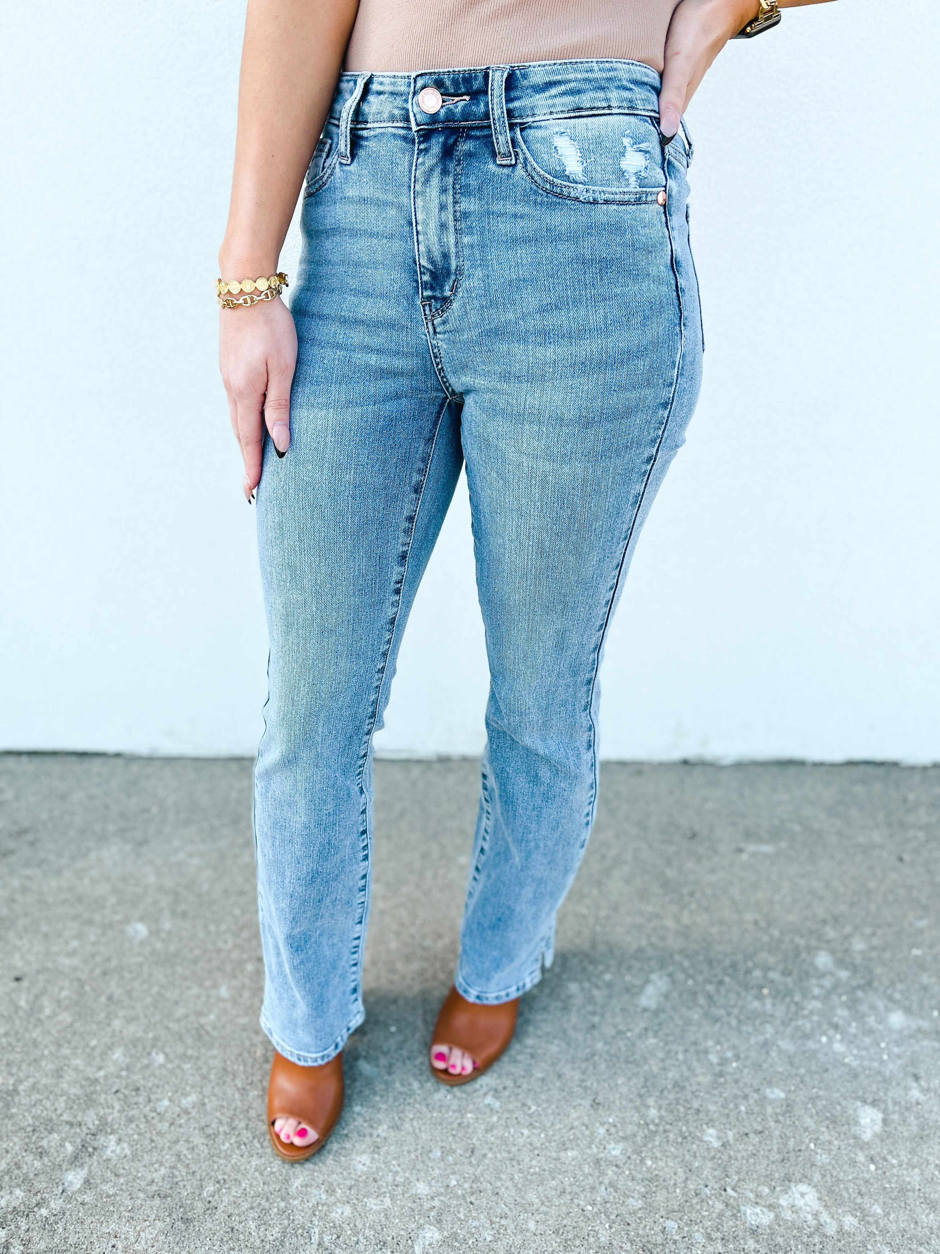 PLUS/REG Oh, SLIT! Bootcut Jeans