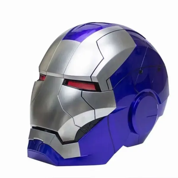 Iron Man MK5 Electric Helmet: 1:1 full-scale wearable, fully automatic voice-controlled opening and closing, high-grade electroplated metal finish, Jarvis AI interactive system, built-in LED glowing eyes, high-end collectible model