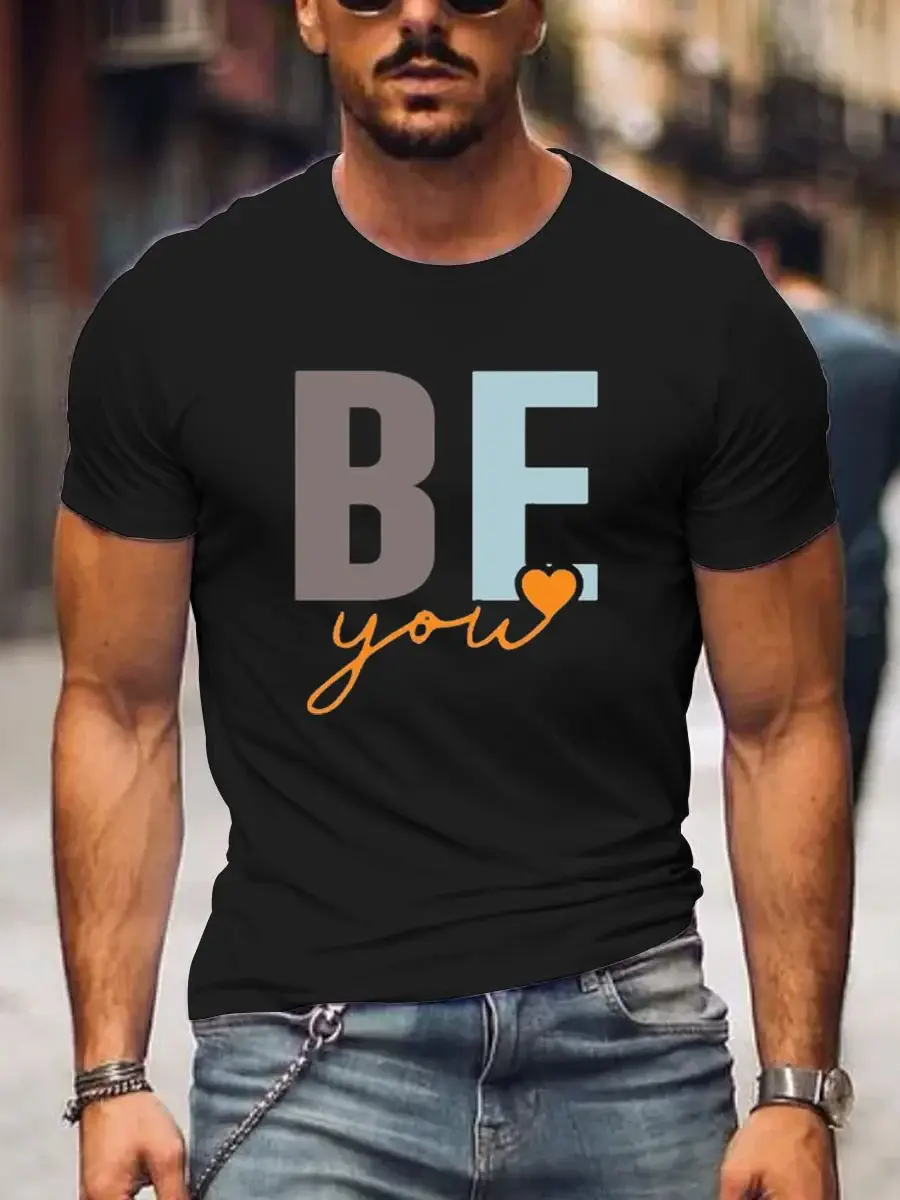 Men's Be You Art Print Casual T-Shirt