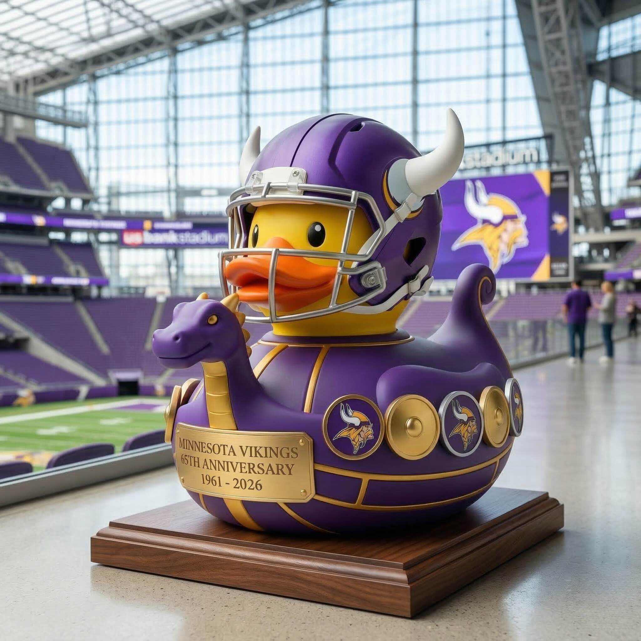 Minnesota Vikings 65th Anniversary Tribute Duck