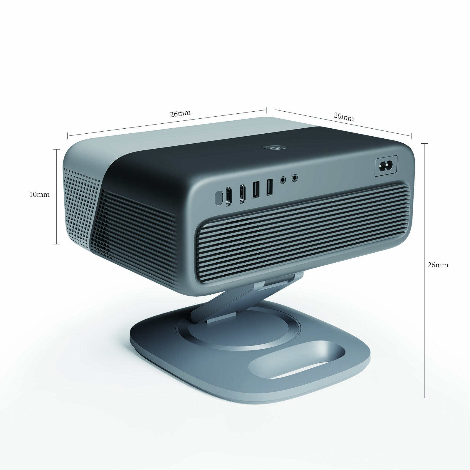 800 ANSI Lumen Portable Projector 1080P 4K Support Netflix Certified Outdoor Movie Projector with Auto Focus Keystone 3D Dolby Audio WiFi 6 Bluetooth 5.0 50% Zoom HDMI USB-C