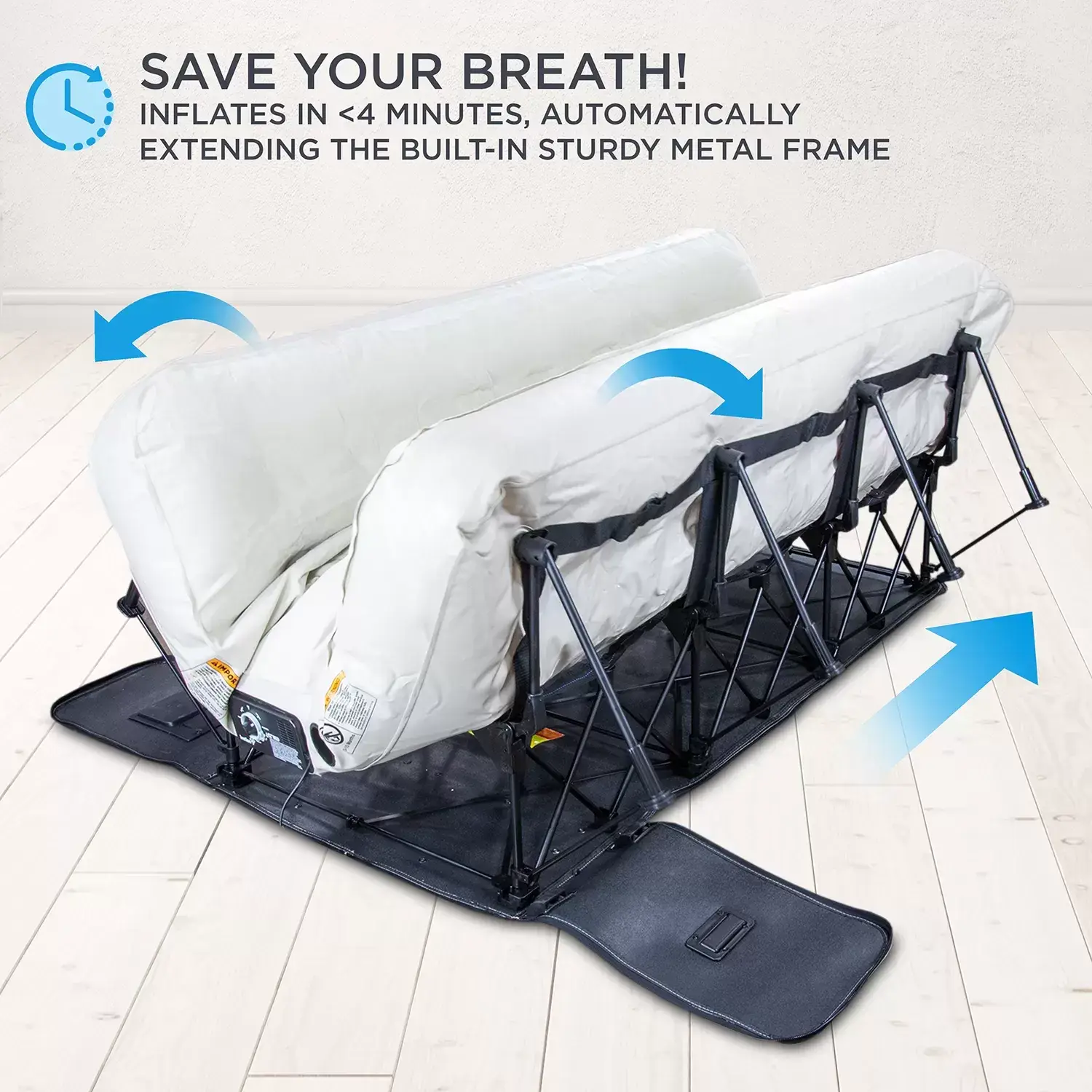 💝(Special discount) Portable and fast inflating Inflatable bed with support🛏️