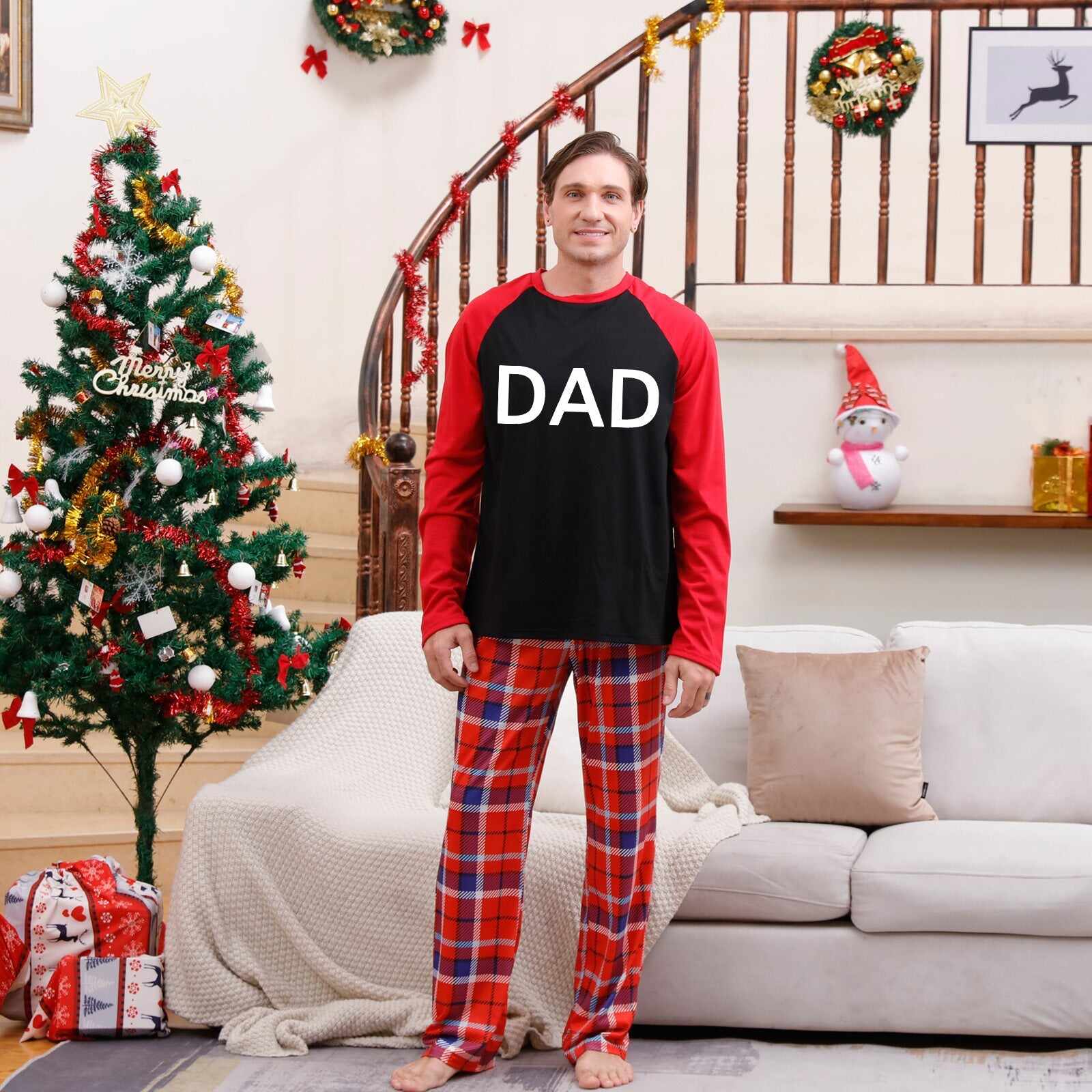 Family Matching Pajamas Set Merry Christmas