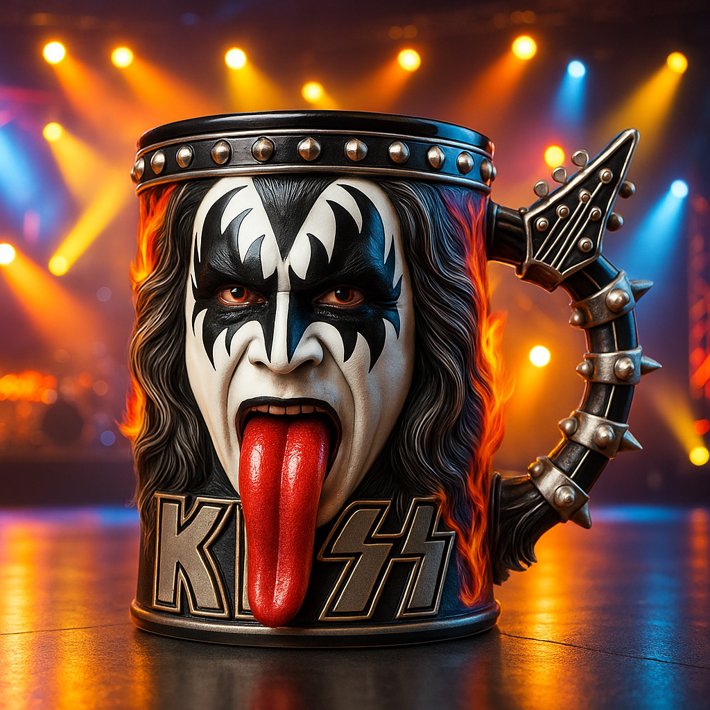 KISS Band Gene Simmons 50th Anniversary Tour Limited Edition Mug