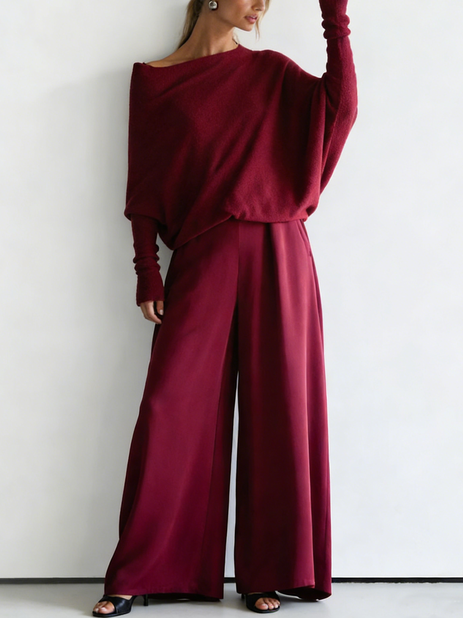 🔥Summer Arrivals🌟Minimalist Cozy Irregular Sweater And Jumpsuit Set