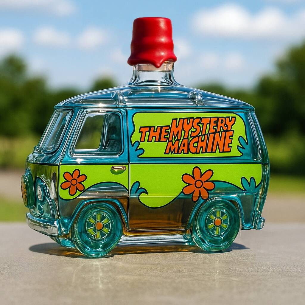 Mystery Machine Whiskey Bottle