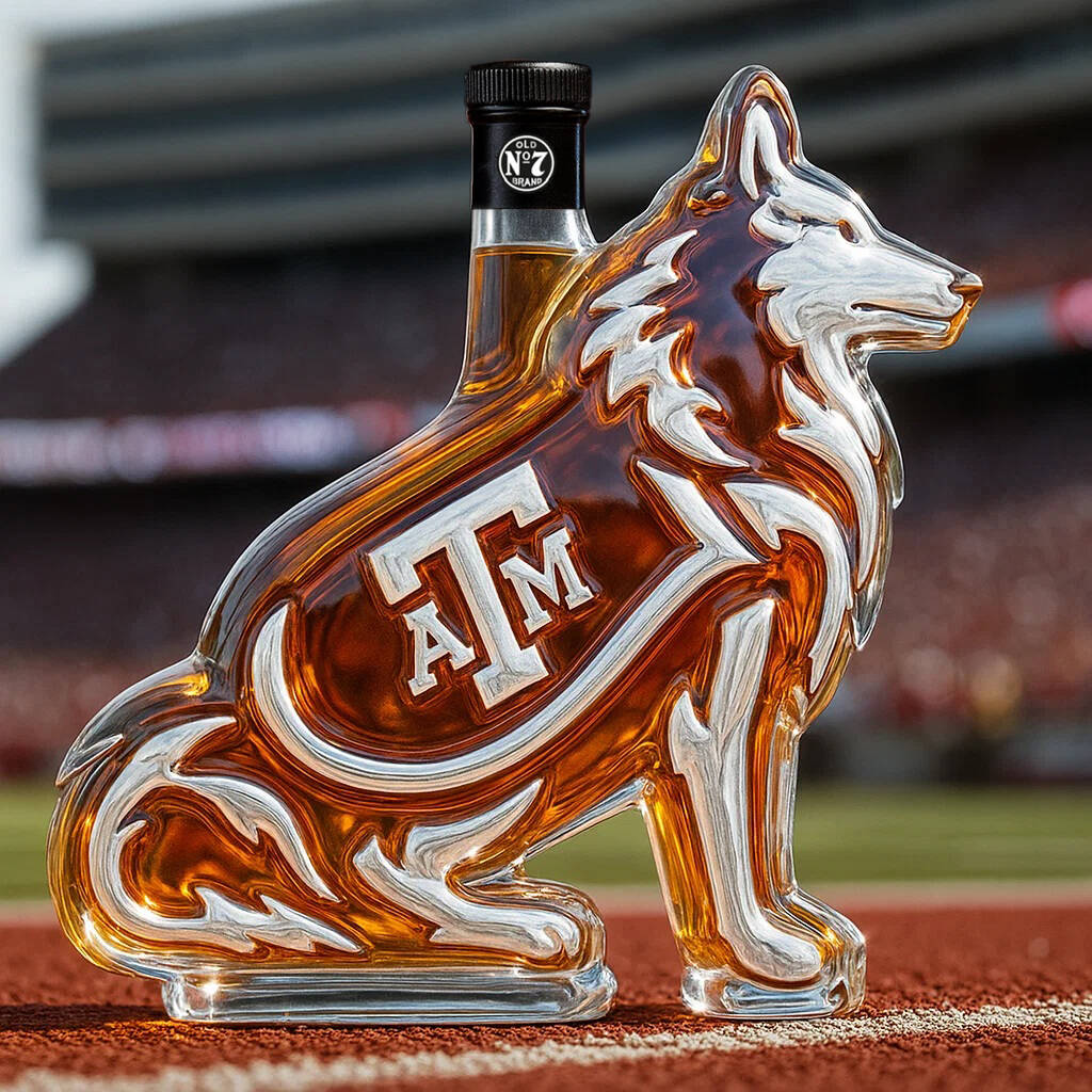 Texas A&M Aggies Whisky Bottle