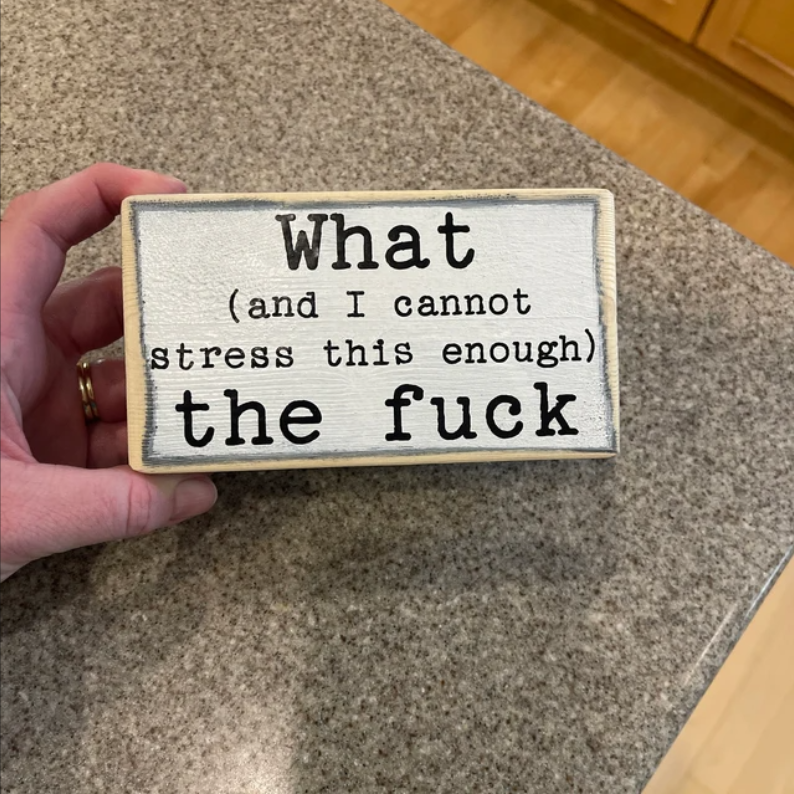 Fun office desk wood sign(🔥Buy 3 Get 1 FREE🔥)