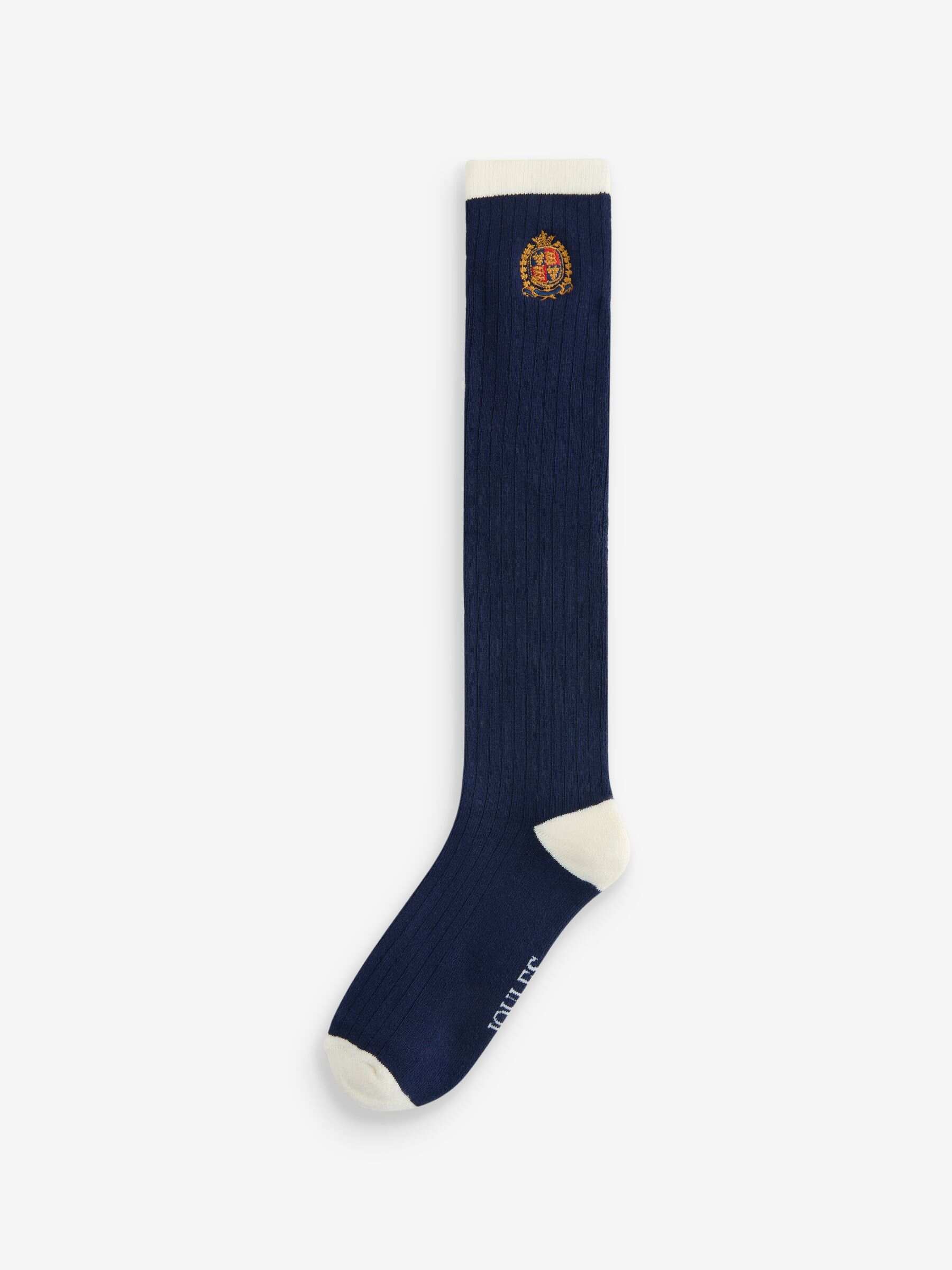 Official Badminton Navy Ribbed Socks
