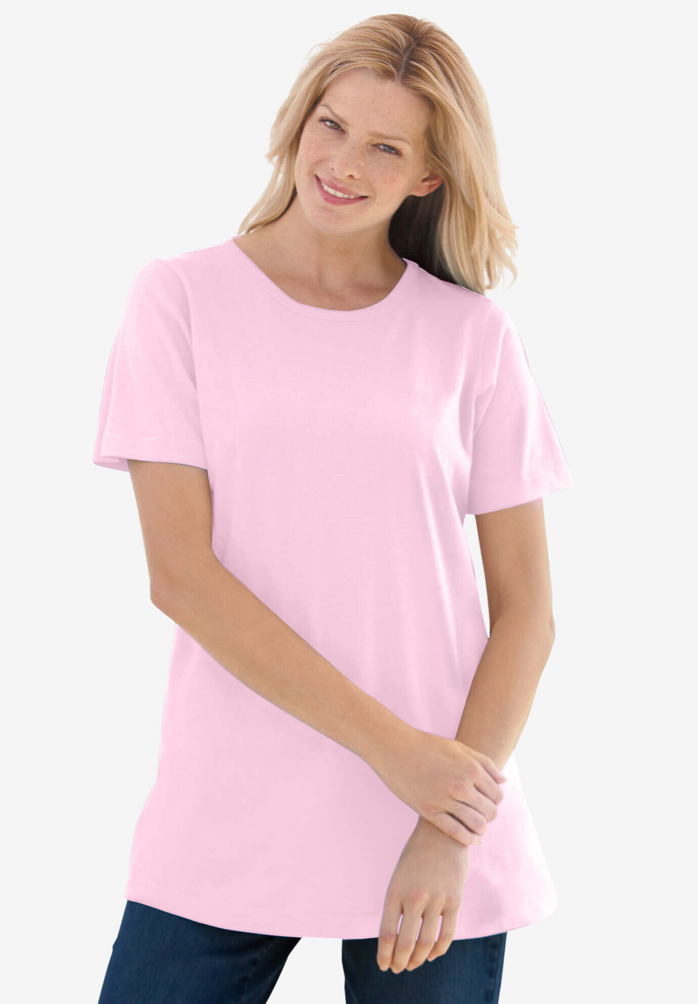 Perfect Short-Sleeve Crewneck Tee