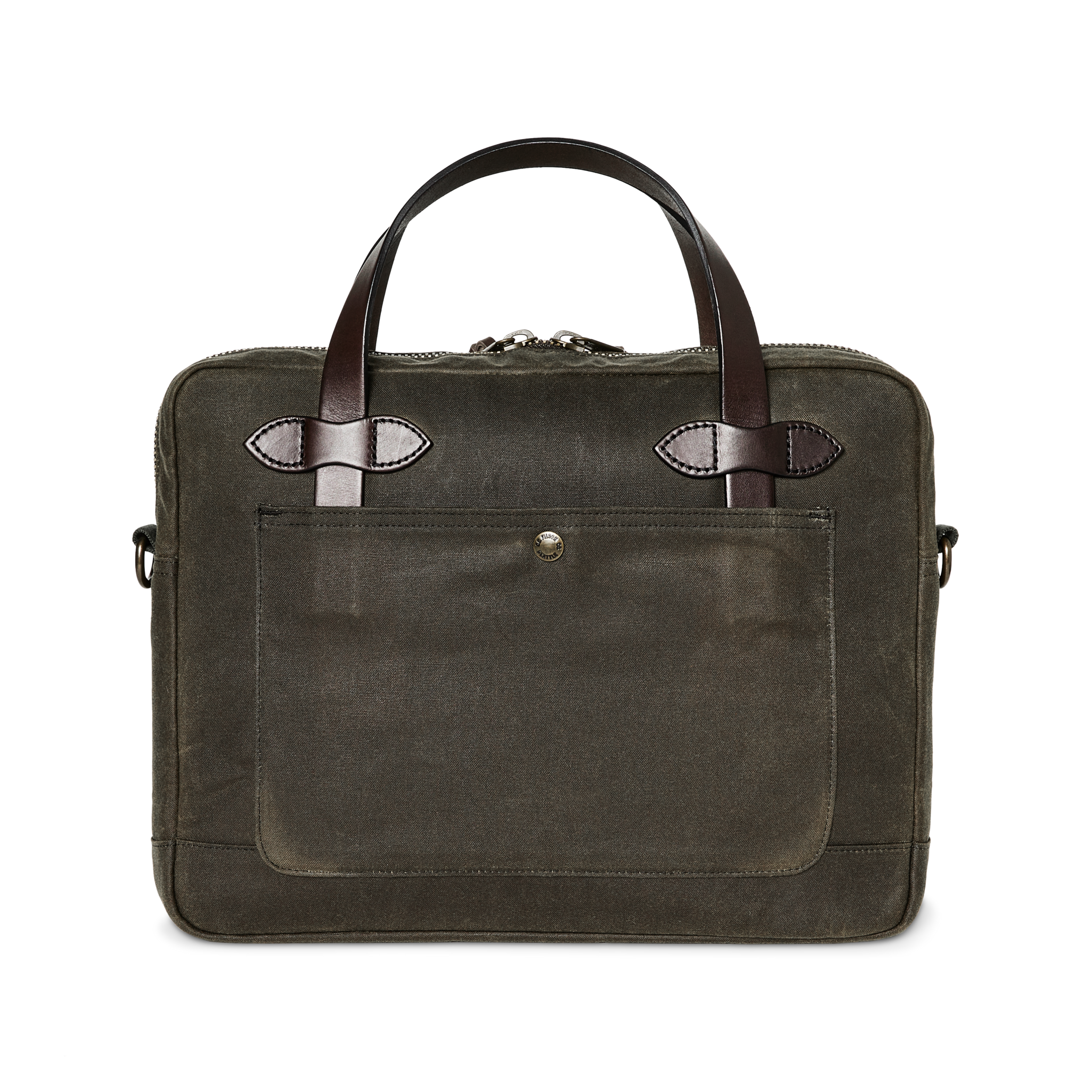 Tin Cloth Compact Briefcase - Otter Green