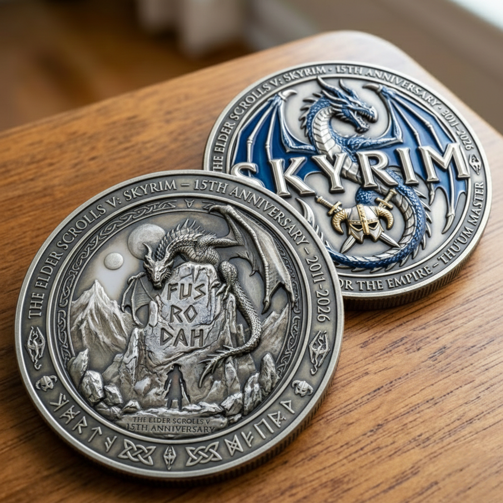 🐉 The Elder Scrolls V Skyrim 15th Anniversary Commemorative Coin（Pre-sale）