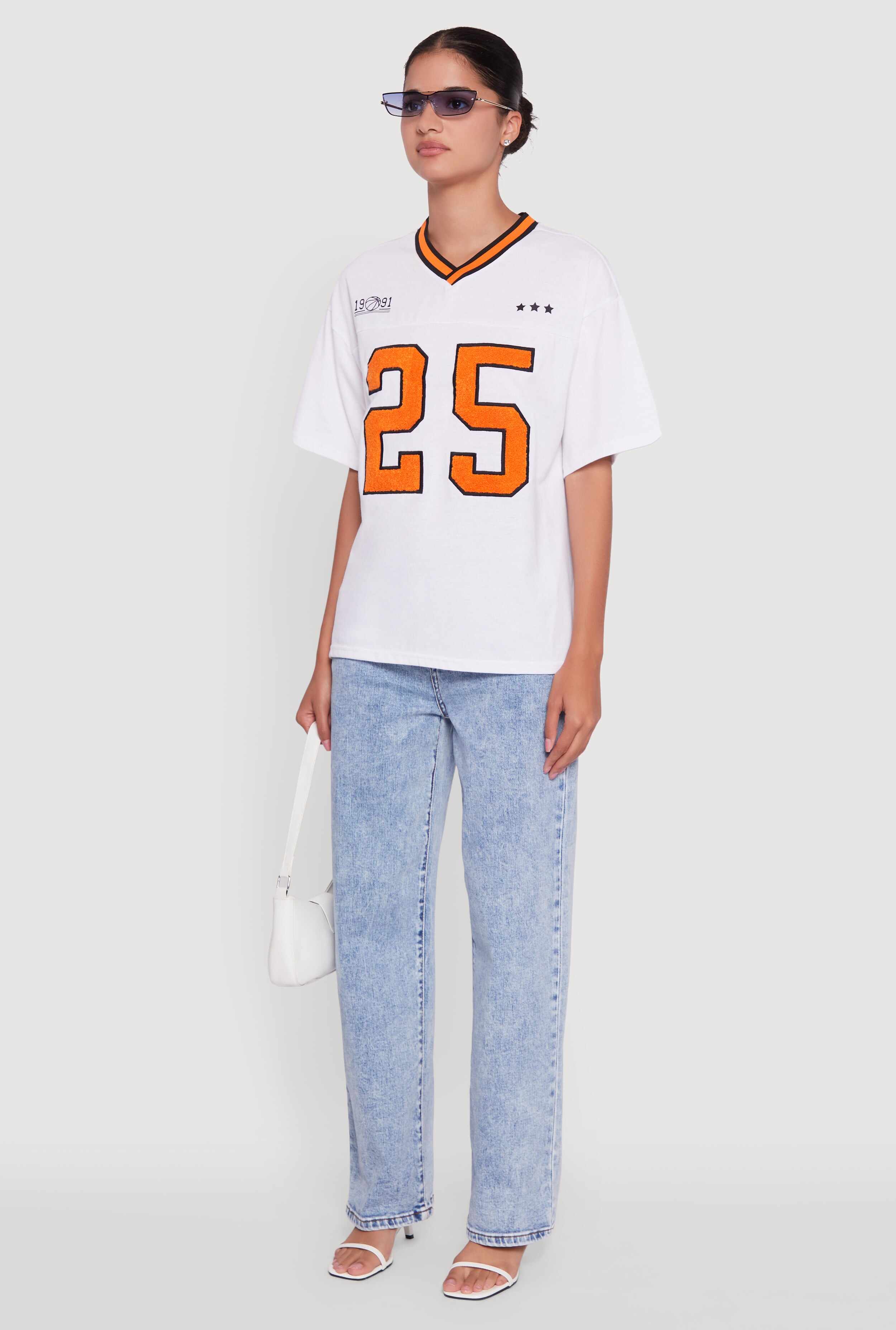 Chenille Graphic Football T-Shirt
