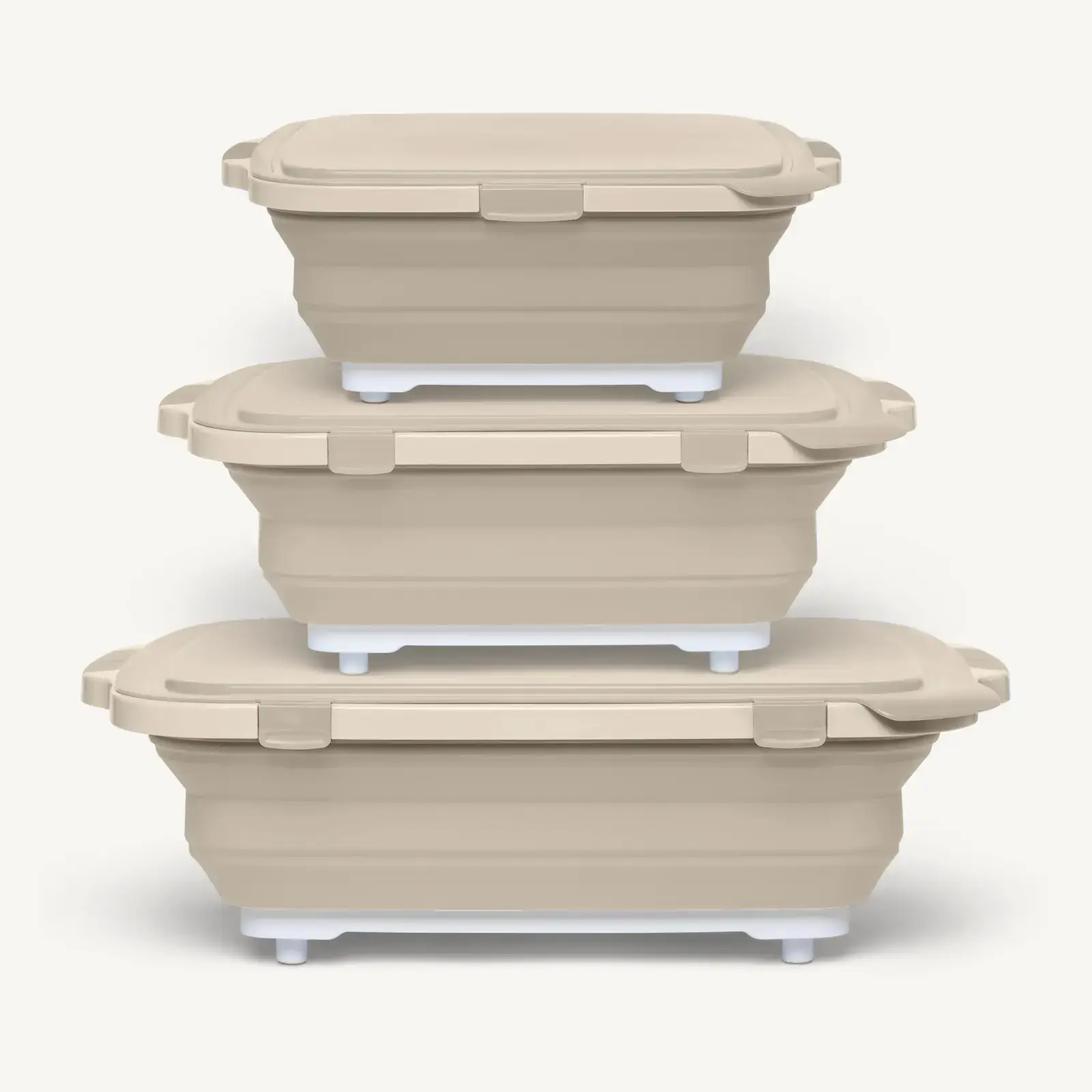 3pc Collapsible BBQ Prep Tub Set
