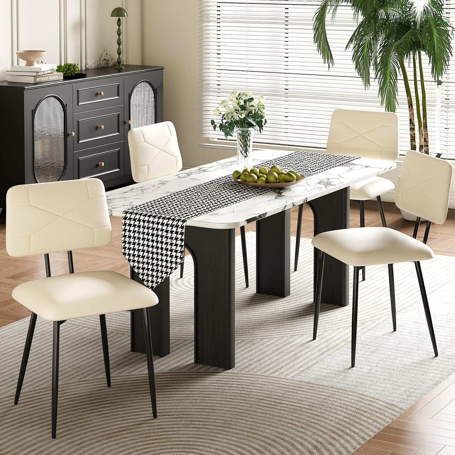 VECELO Dining Chairs Set of 2