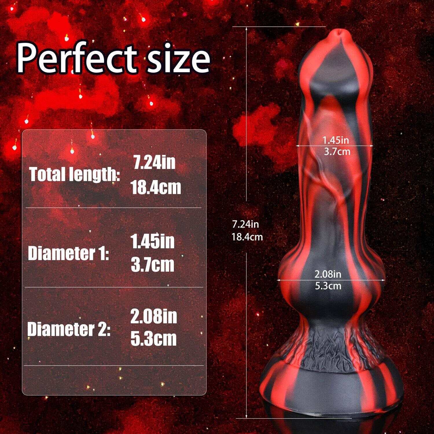 Fantasy Dog Dildo with Knot – Anal Plug for Prostate Massage and Gay Stimulation