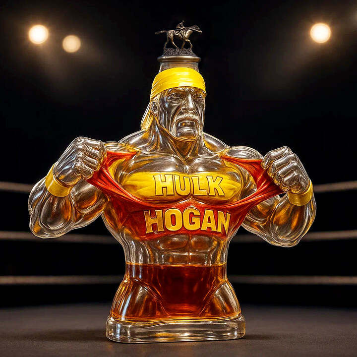 Legendary Champion Hulk Hogan Whiskey Bottle