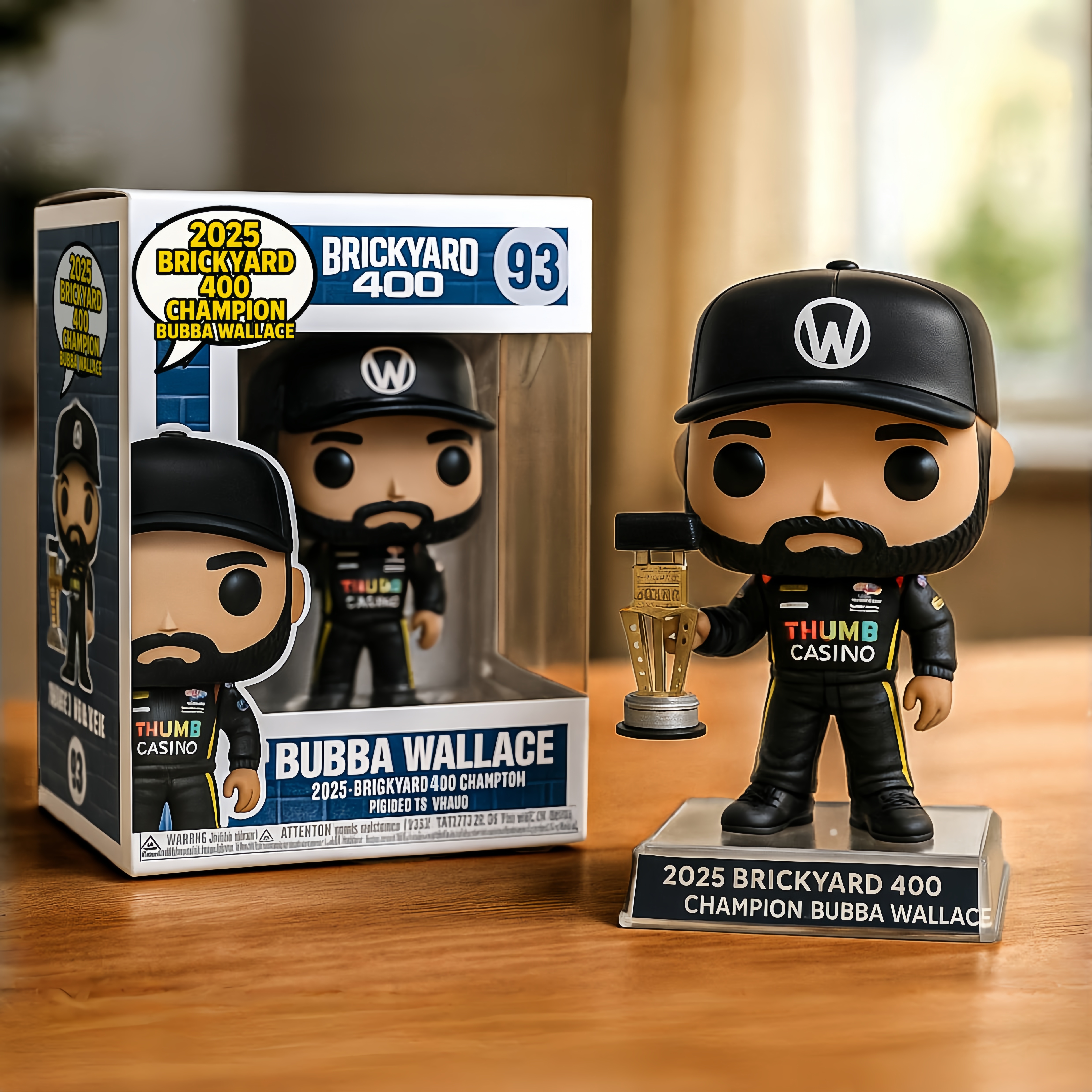 Bubba Wallace Cup Series victory Pop Figure!