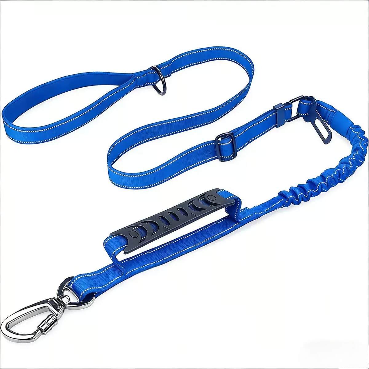 Bungee Dog Leash – Shock Absorbing, Reflective & Heavy Duty with Traffic Handle & Padded Grip Dog Leash