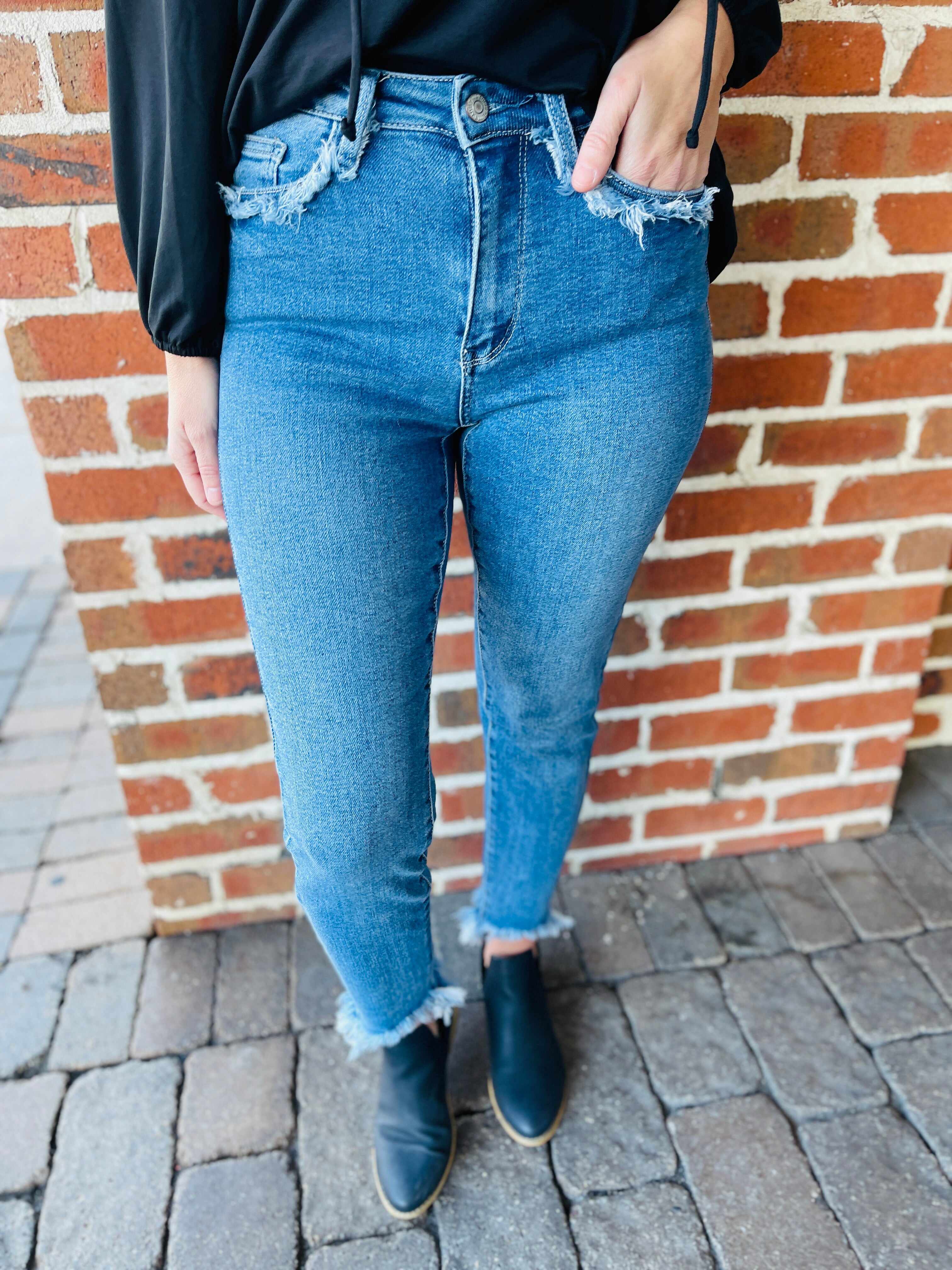 PLUS/REG On The Fringe Slim Fit Jeans