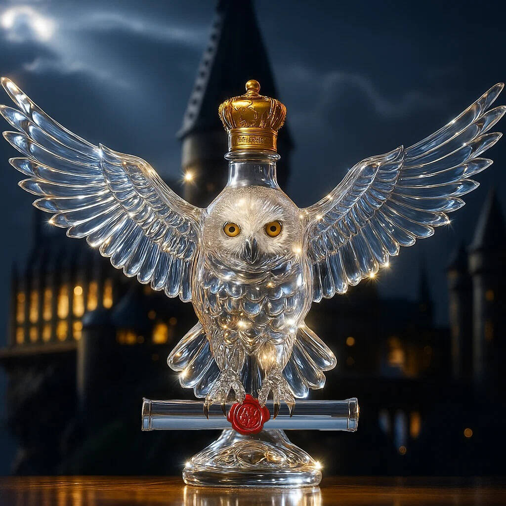 Hogwarts Owl Whisky bottle