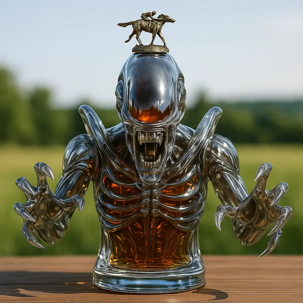 Xenomorph whiskey bottle