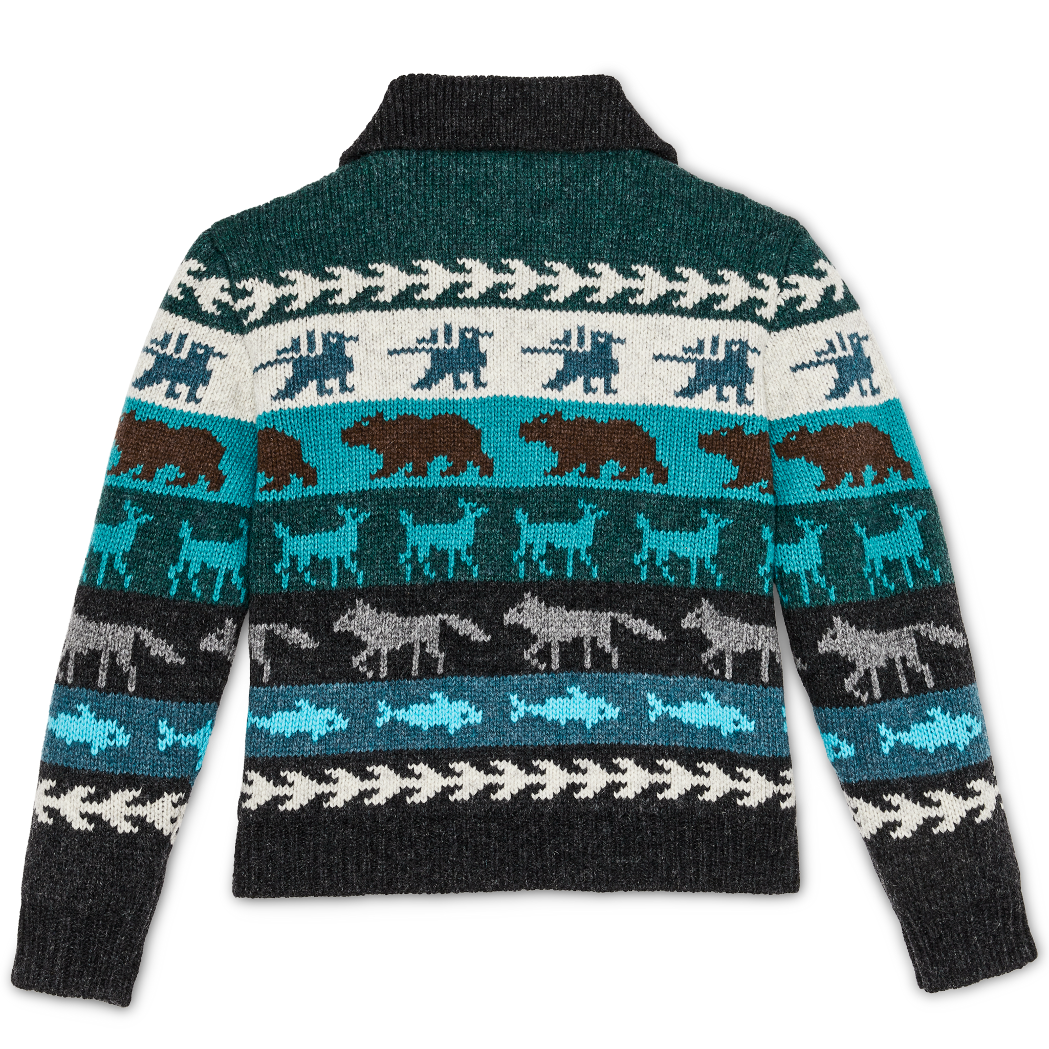 Women's Fair Isle Cardigan - Animal / Multi