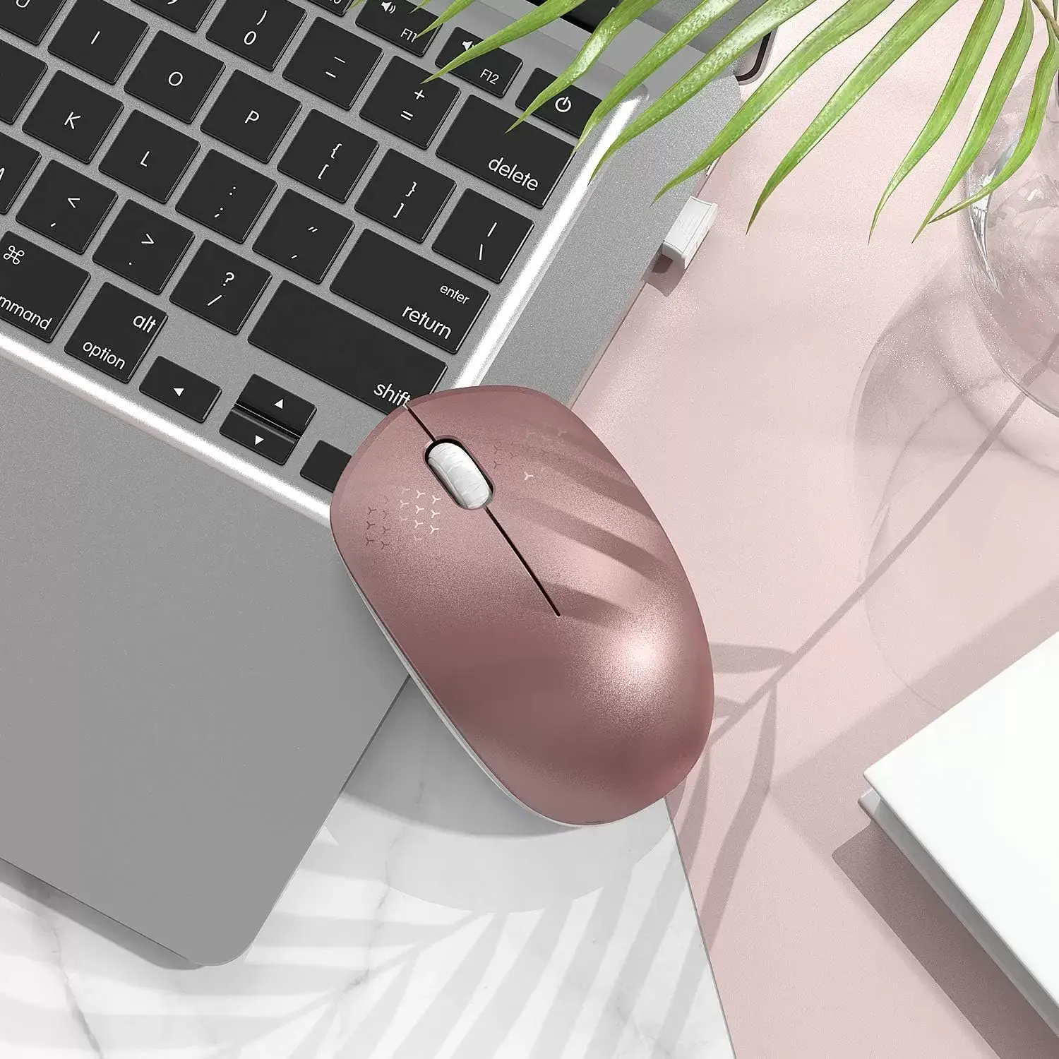 seenda Wireless Mouse, 2.4G Noiseless Mouse with USB Receiver - Portable Computer Mice for PC, Tablet, Laptop with Windows System - Mint Green
