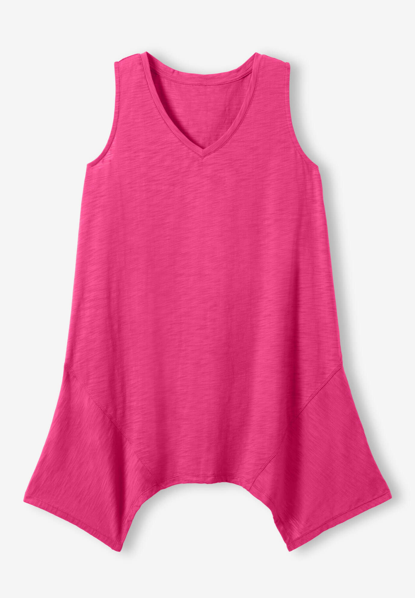 Sleeveless Hanky Hem Tunic