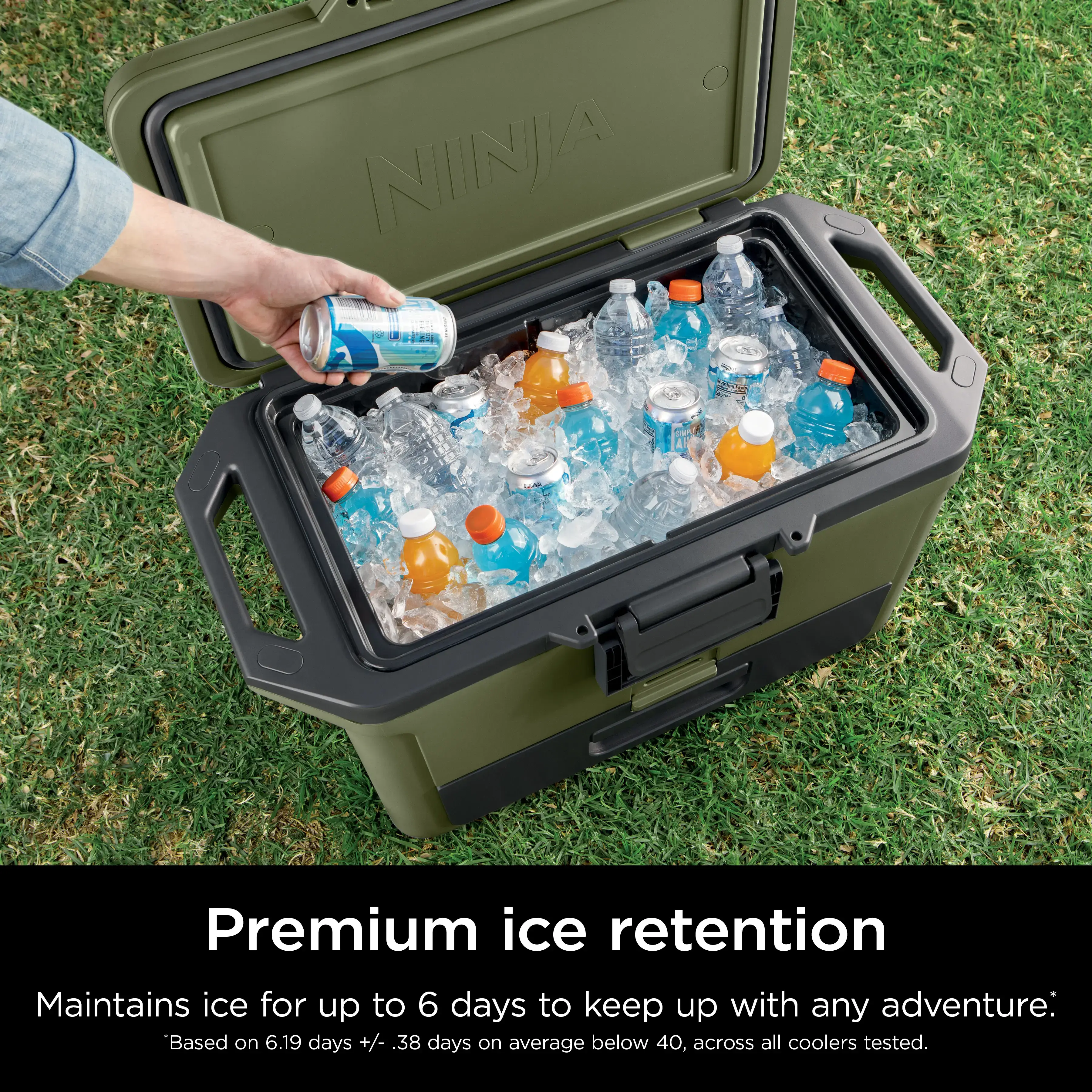 50qt Hard Cooler with Cold Dry Zone