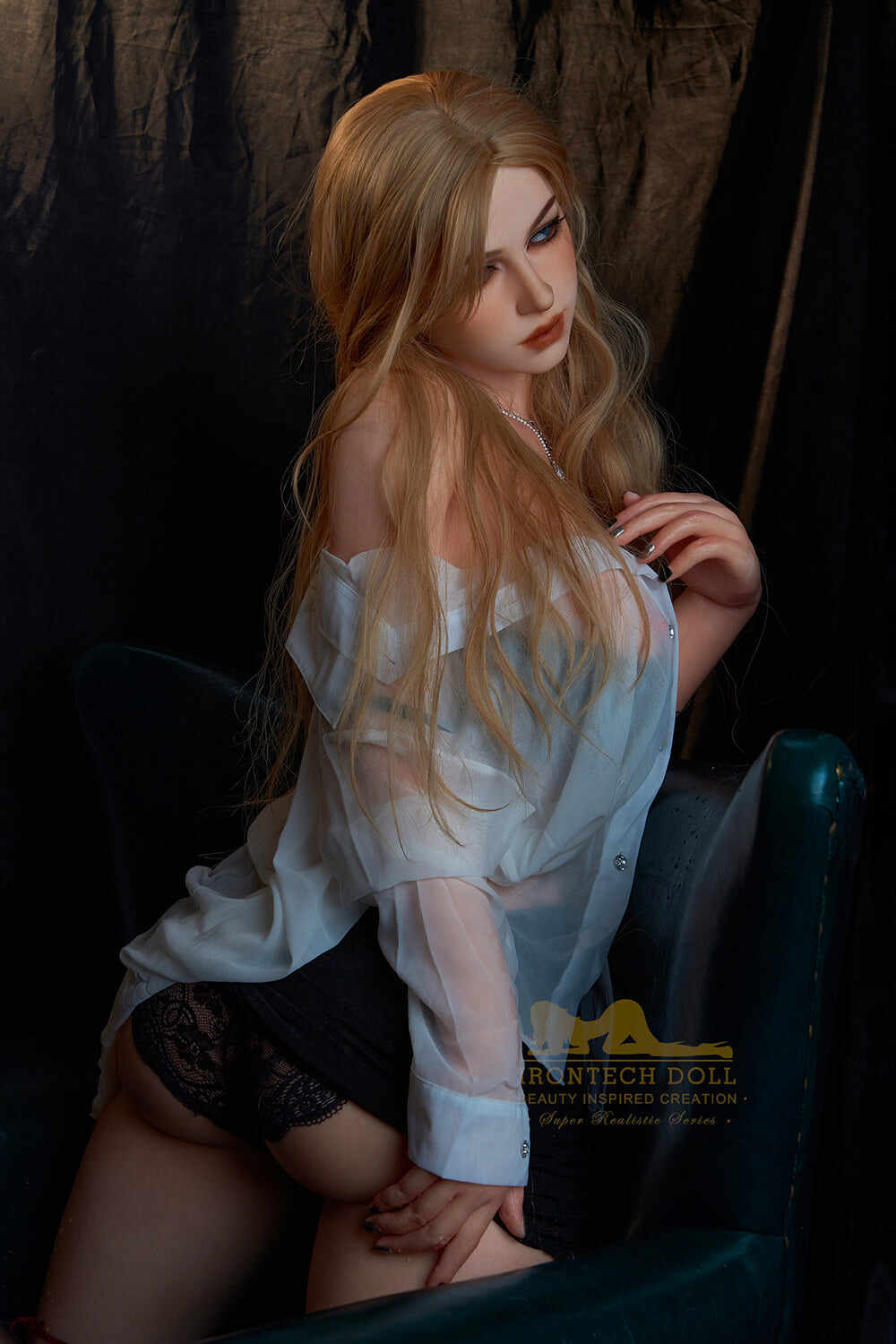 US Stock - Irontechdoll Josie 5ft45/ 164cm #S38 Full Silicone Hyper Realistic Big Tits Sex Doll For Men