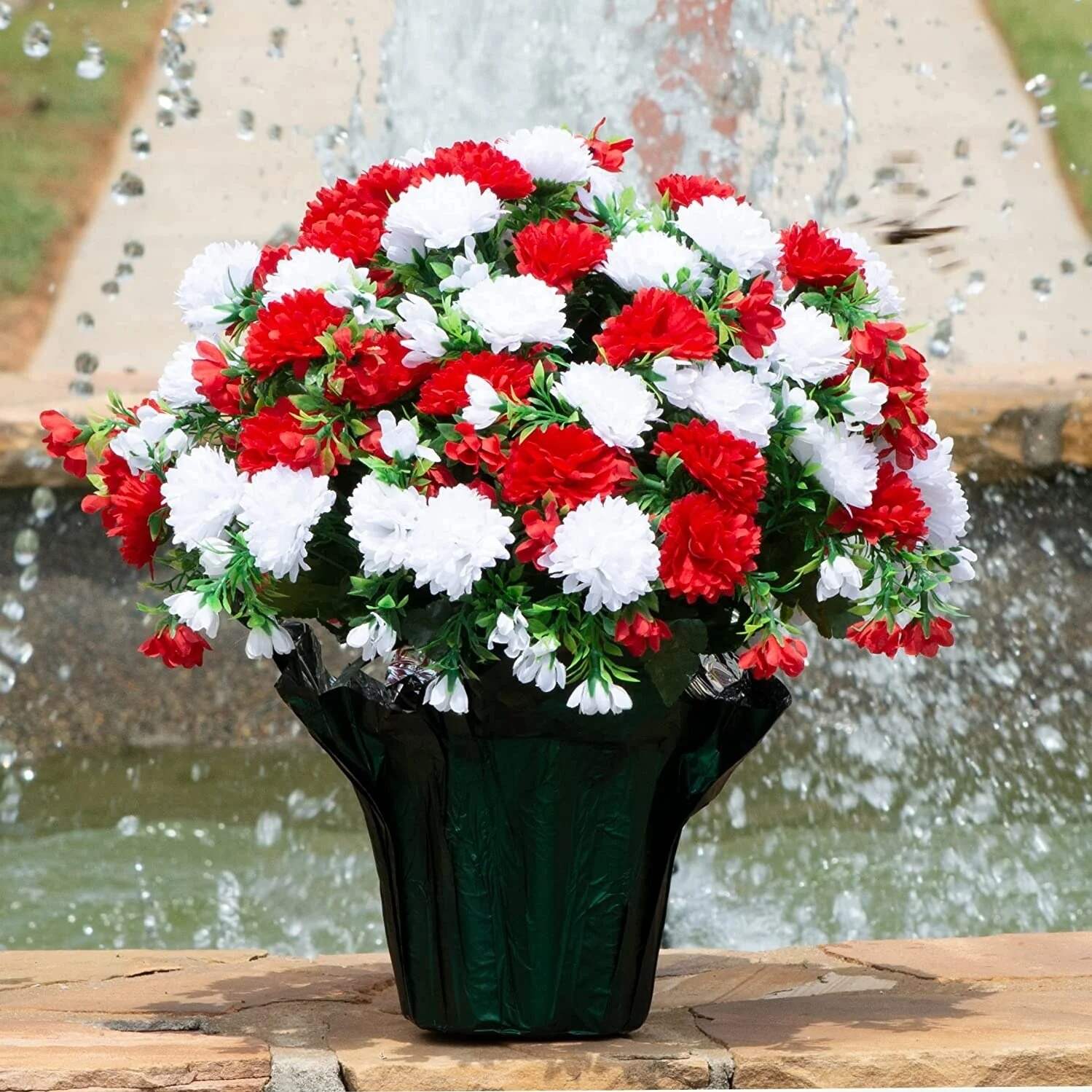 🏆Last Day 49% OFF⚡Artificial Flowers Sunset Garden Mums Bouquet Decoration - UV resistant, Waterproof, Windproof