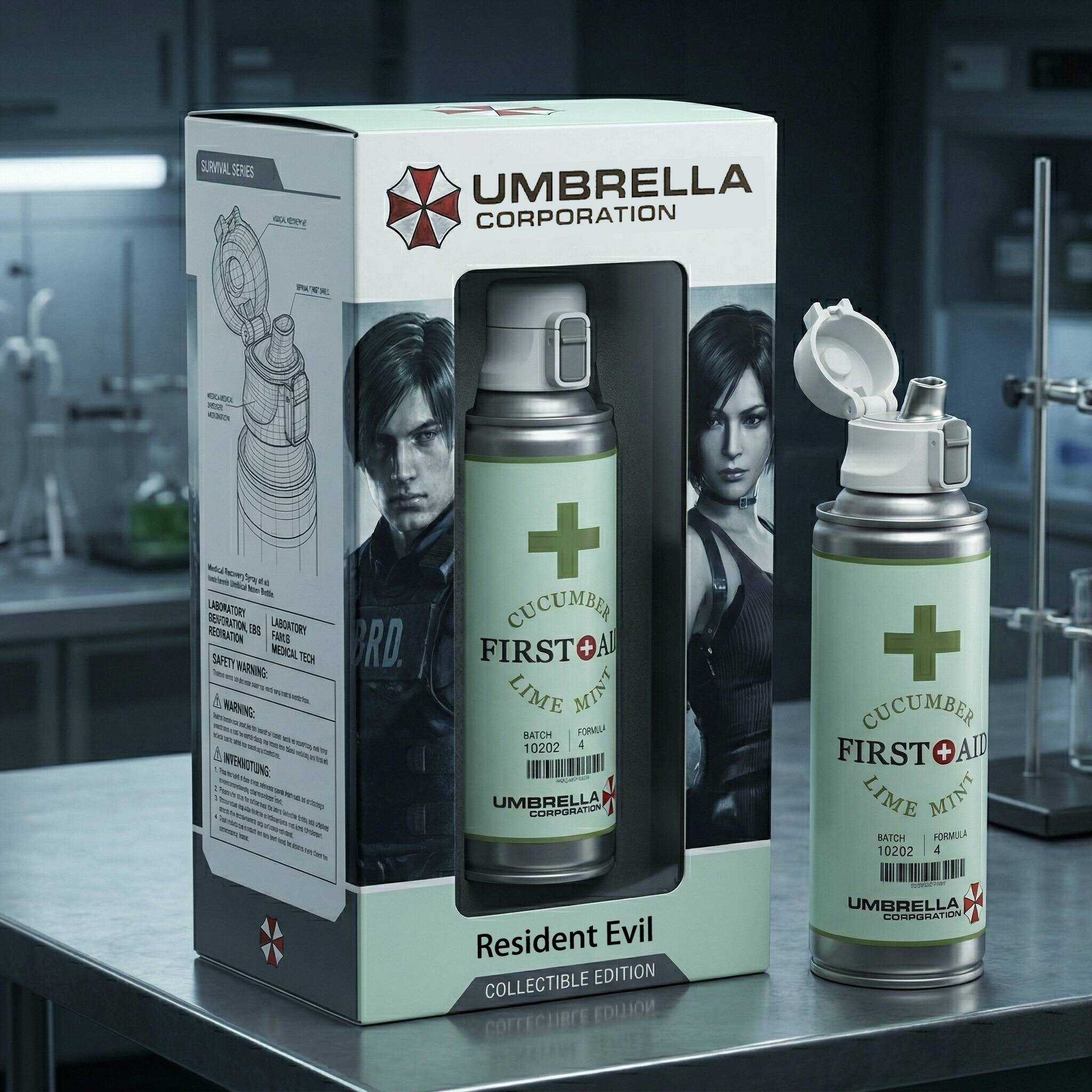 Resident Evil Umbrella First Aid Collectible Edition Bottle