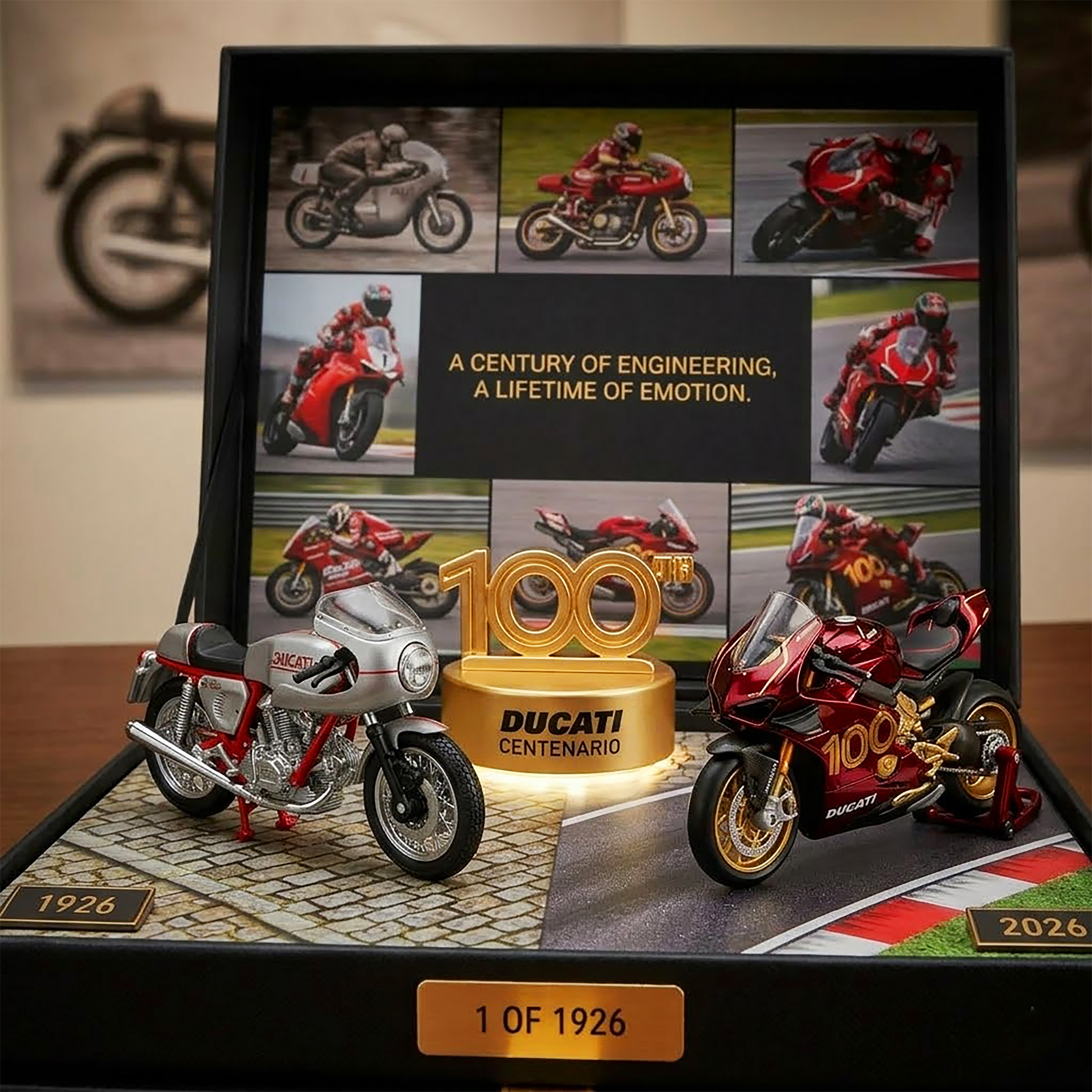 Ducati 100th Anniversary Motorcycle Model Gift Box
