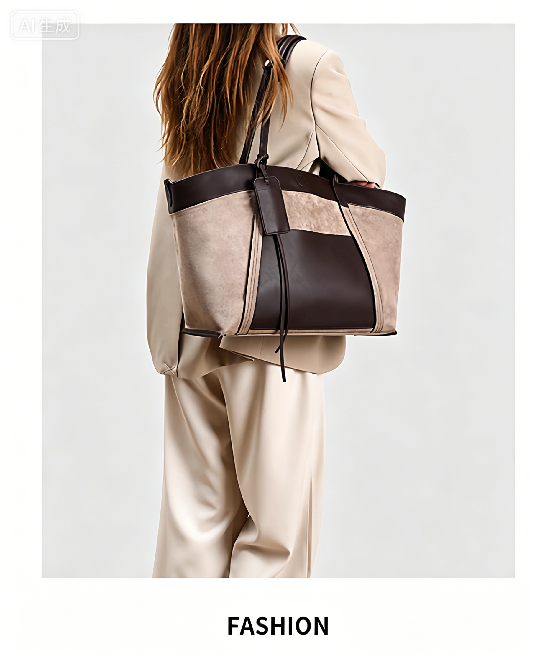 Fashionable women handbag with classic design