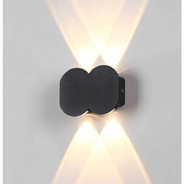 LED Wall Light 4/6/8 3 Color Light 2/3/4 Head IP65 Waterproof Wall Lighting 110-240V