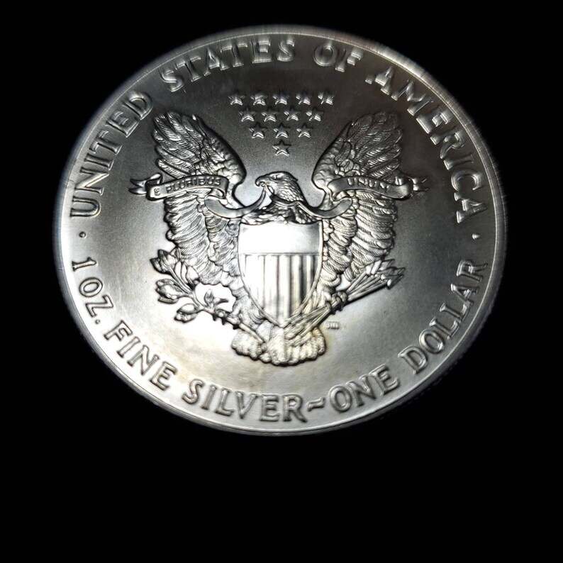 1991  American Silver Eagle BU  -  1 Oz .999-   Key date   Lot# 817